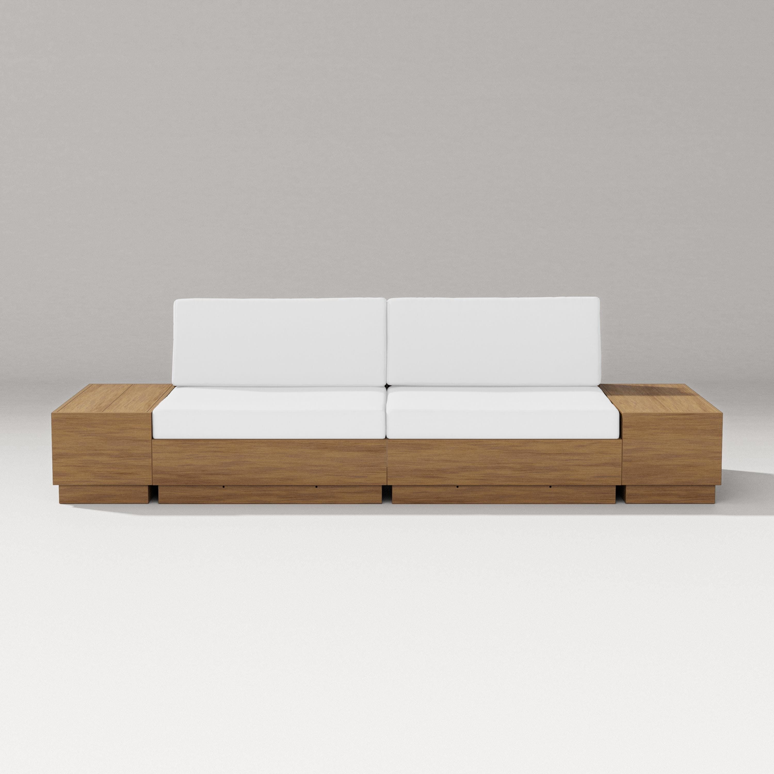 PW Designer Series Elevate 4-Piece Loveseat Sectional in Natural / Natural
