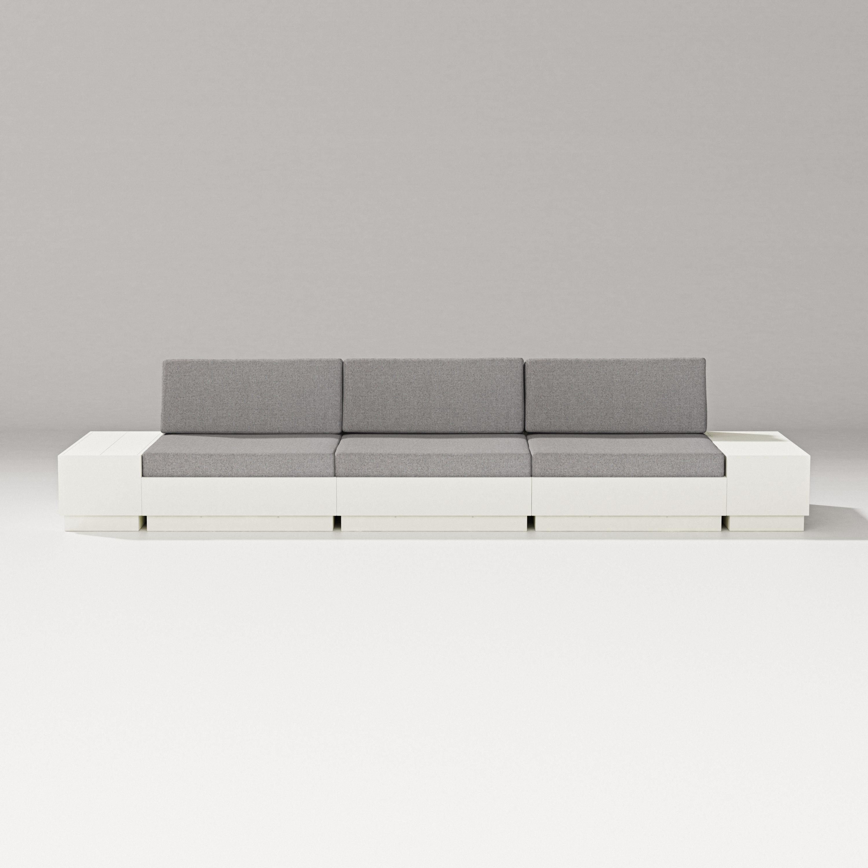 PW Designer Series Elevate Straight Sectional in Vintage White / Grey Mist
