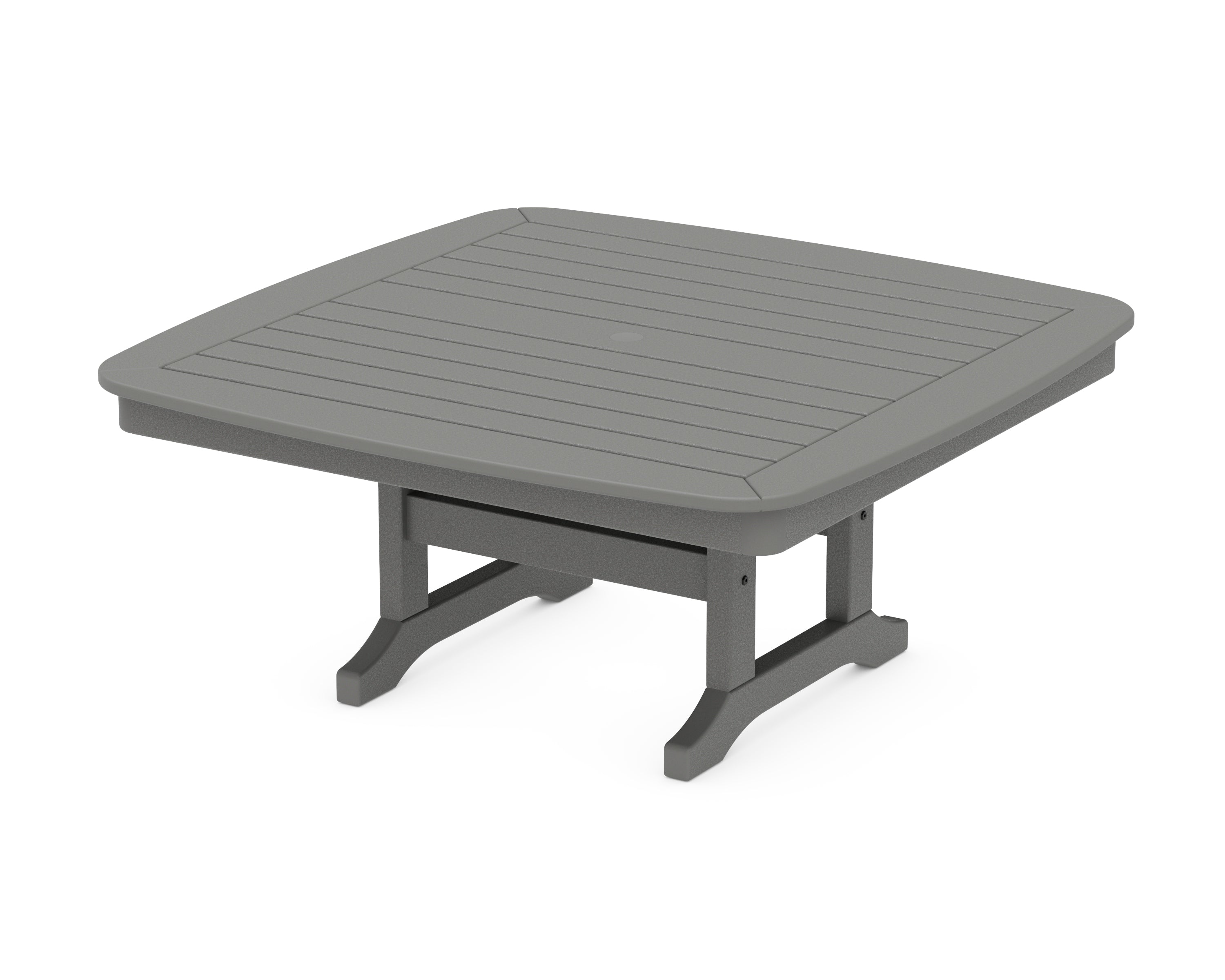 POLYWOOD Nautical 44" Conversation Table in Slate Grey