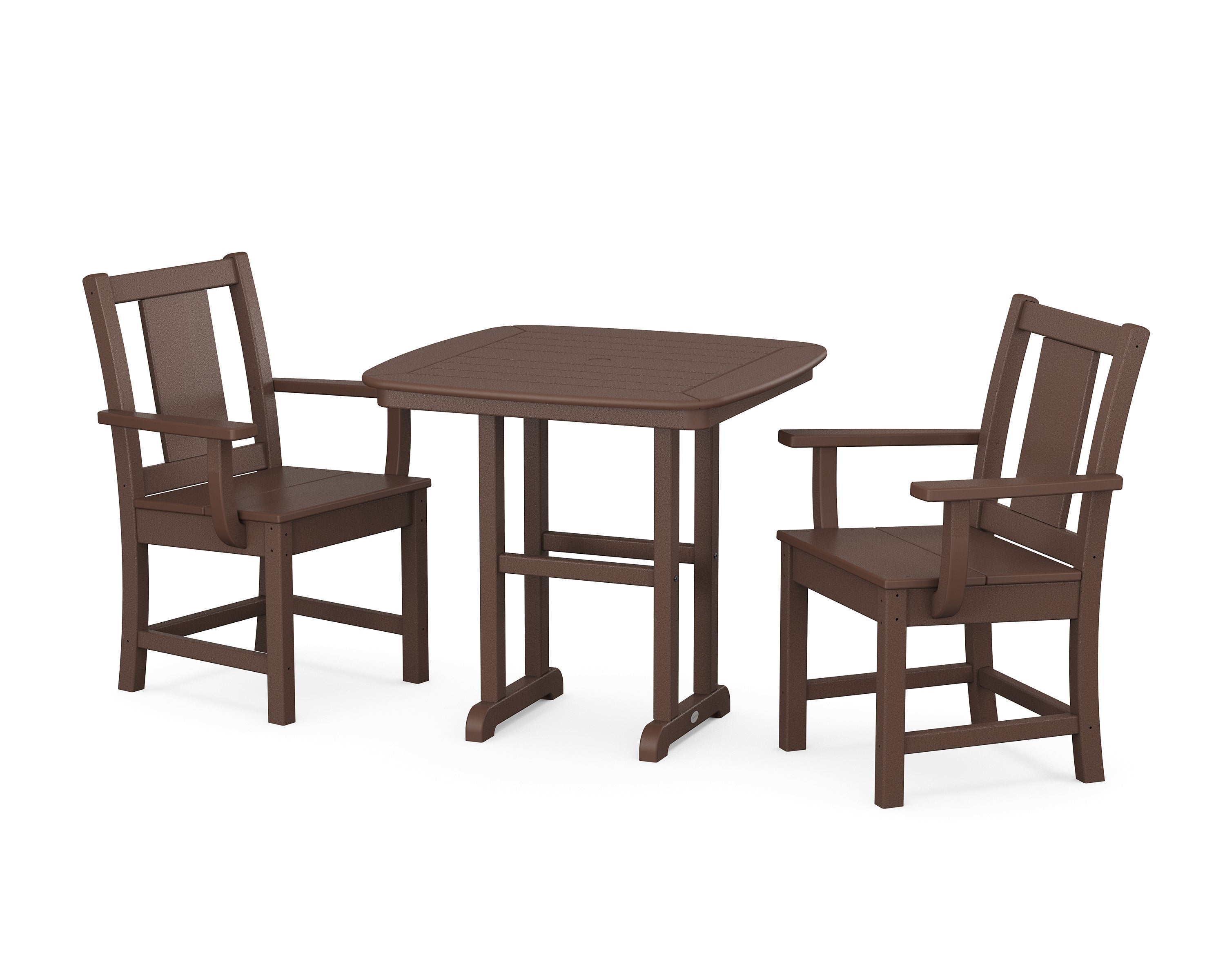 POLYWOOD Prairie 3-Piece Dining Set in Mahogany