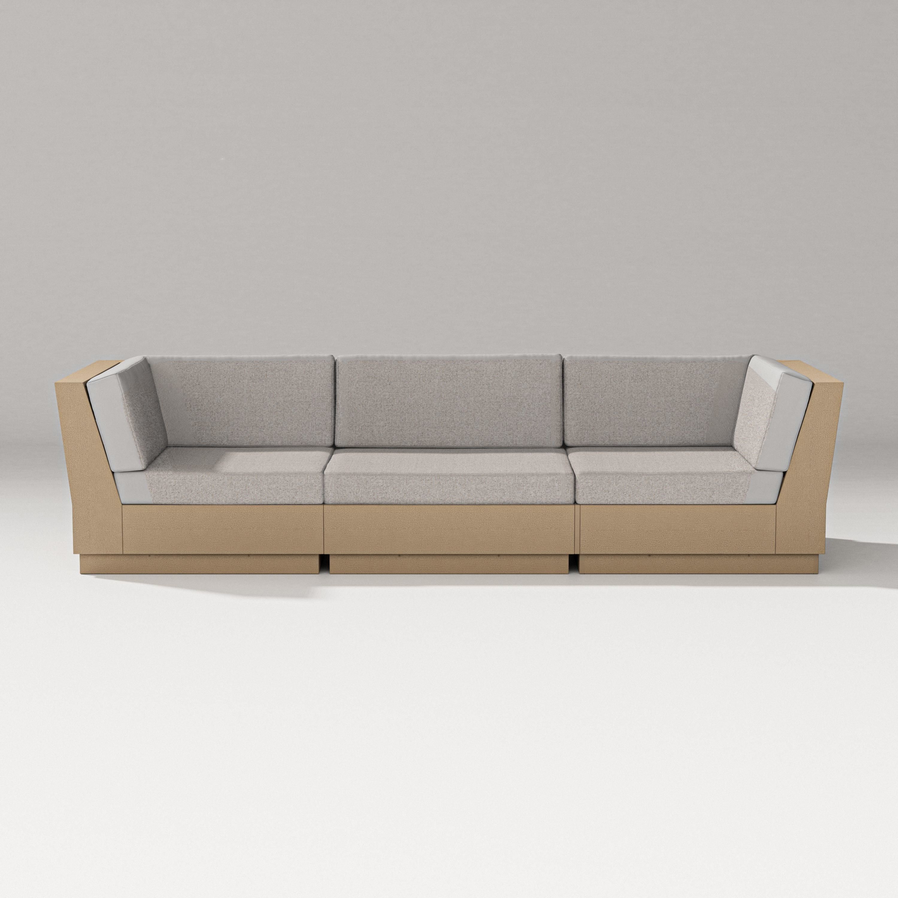 PW Designer Series Elevate Sofa Sectional in Vintage Sahara / Weathered Tweed