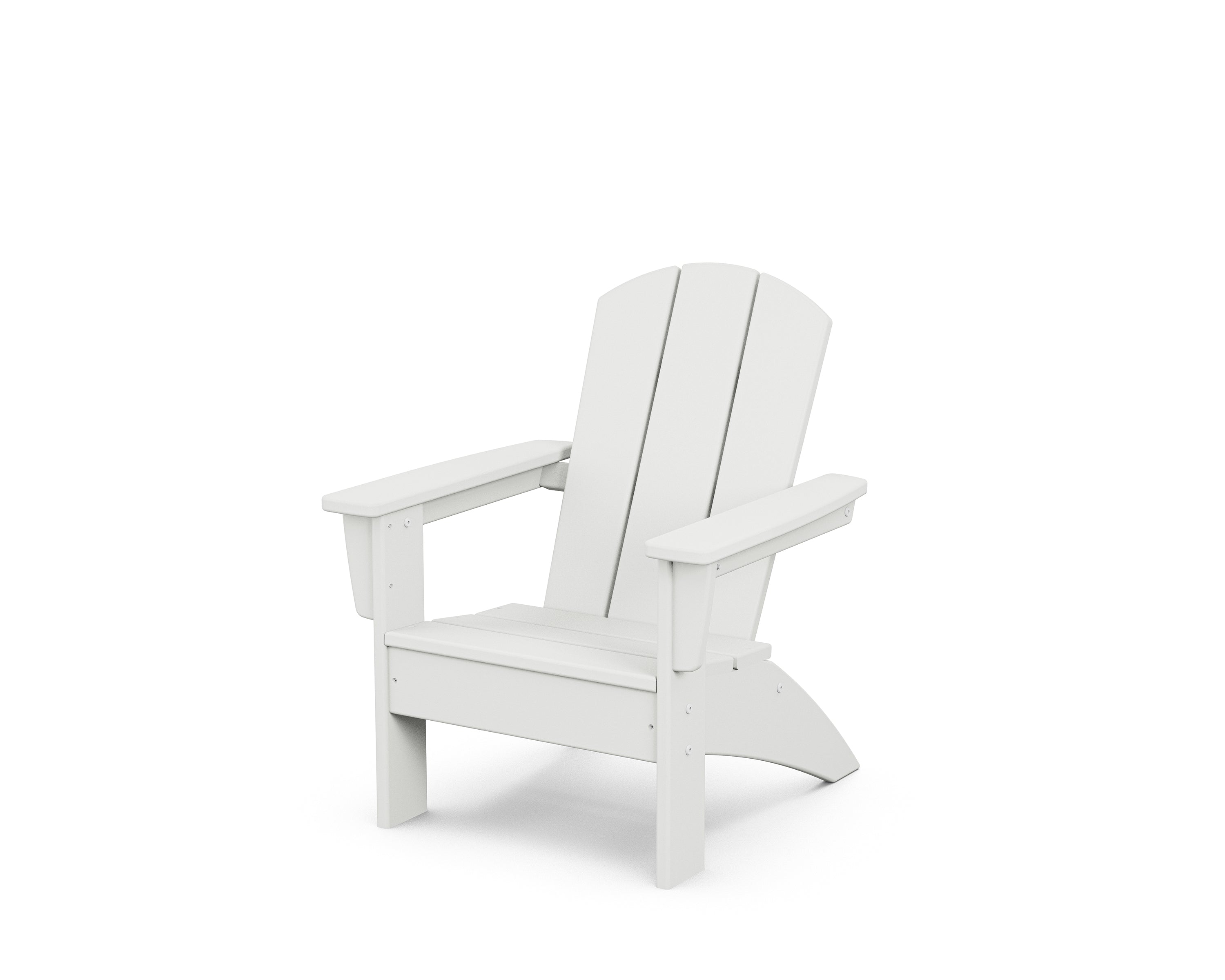 POLYWOOD Kids Nautical Adirondack Chair in White