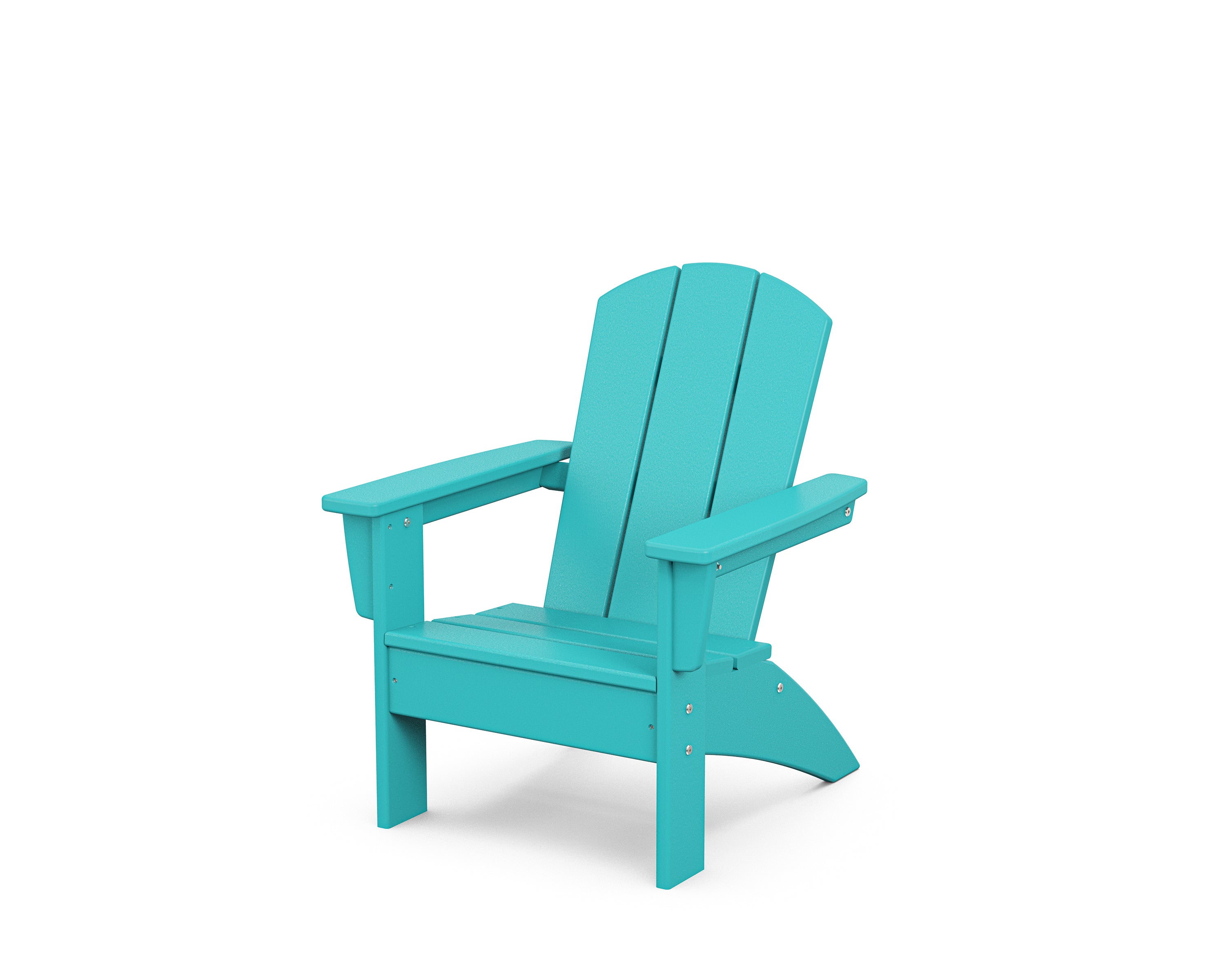 POLYWOOD Kids Nautical Adirondack Chair in Aruba