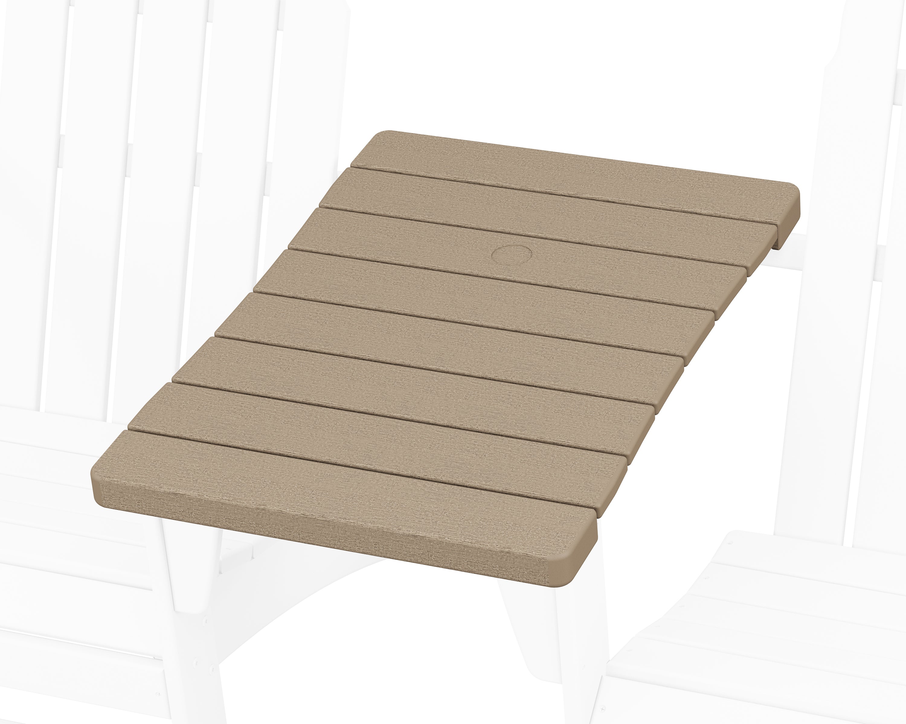 POLYWOOD 400 Series Straight Adirondack Connecting Table in Vintage Sahara