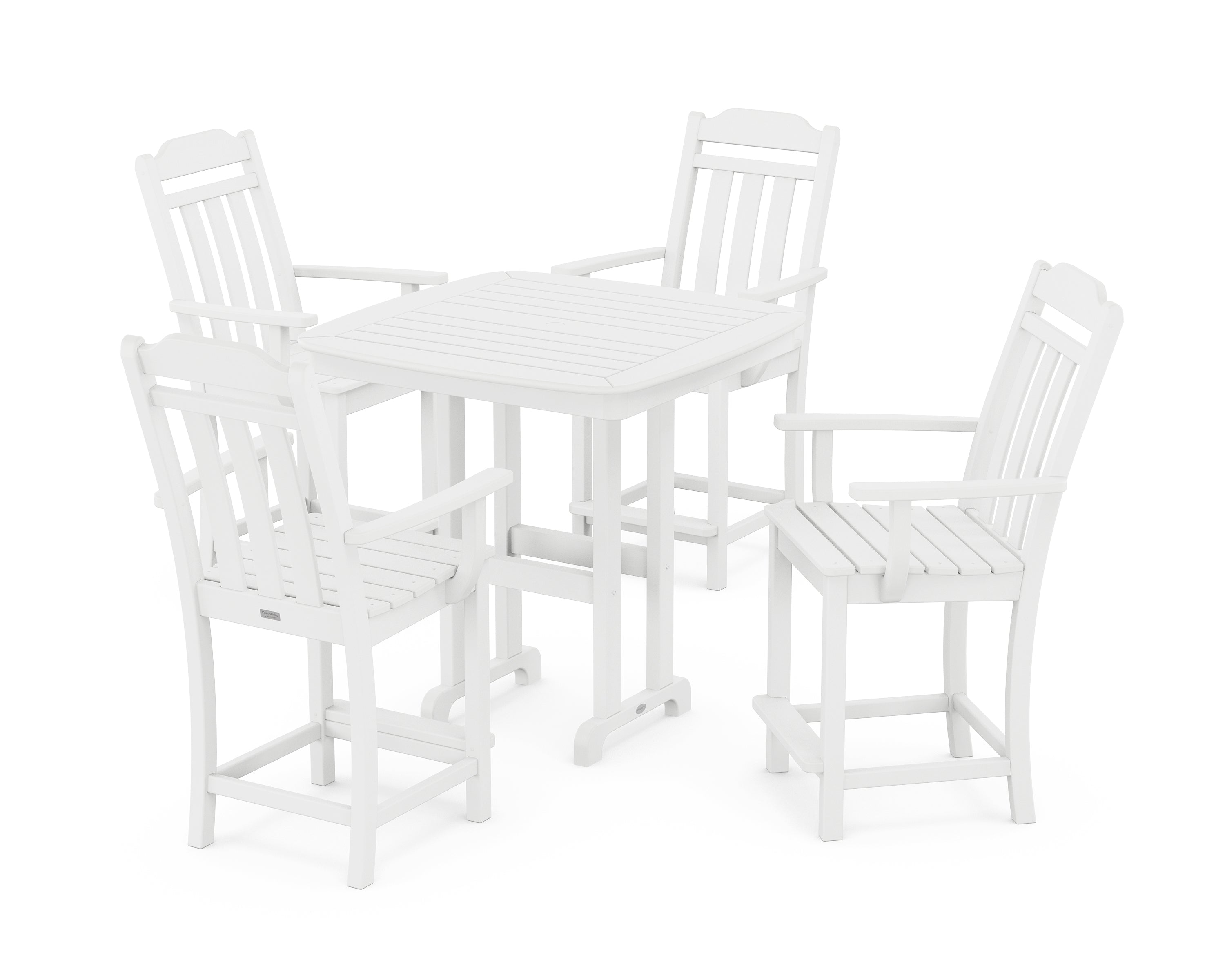 Country Living Cottage 5-Piece Counter Set in White