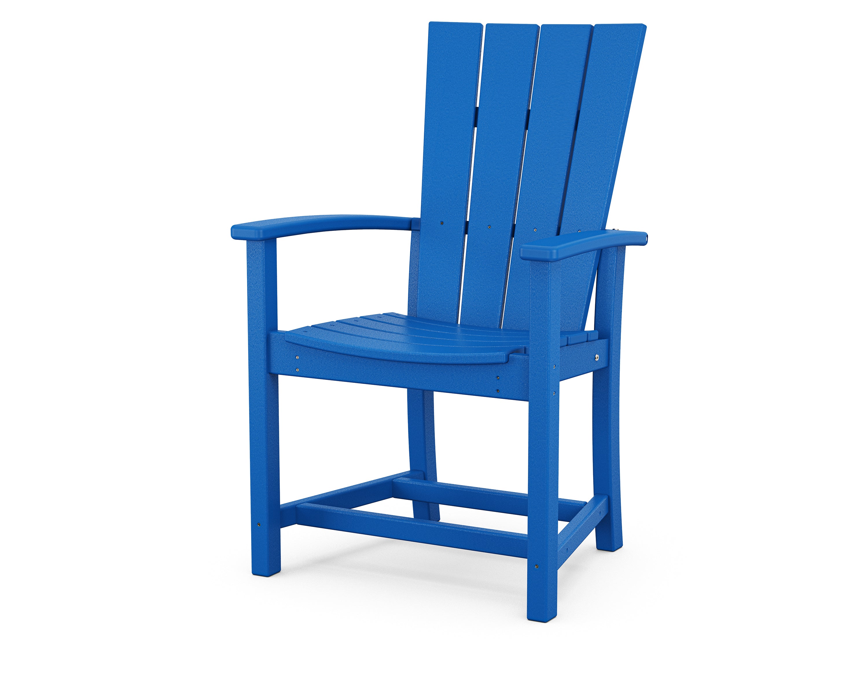 POLYWOOD Quattro Adirondack Dining Chair in Pacific Blue