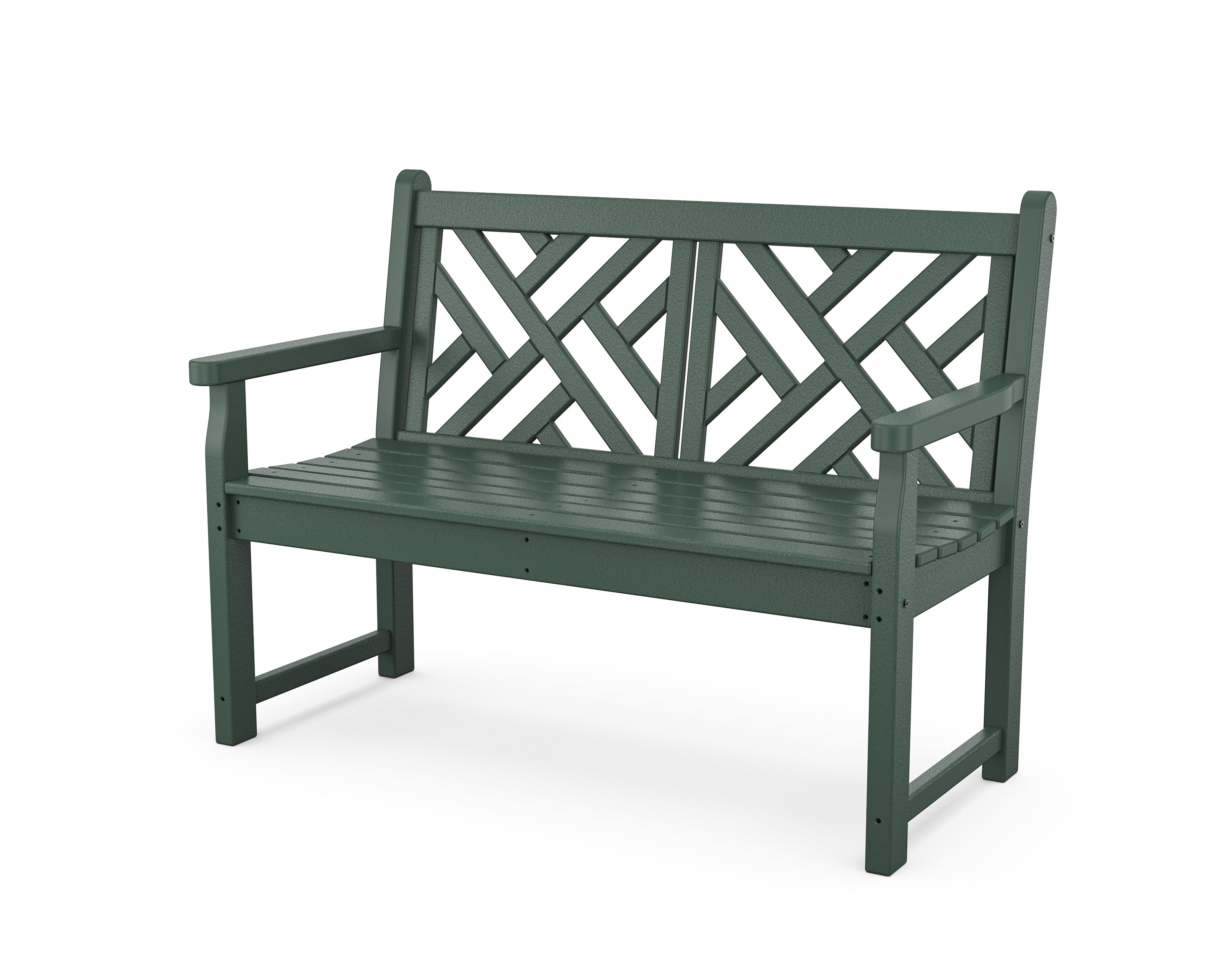 POLYWOOD® Chippendale 48" Bench in Green