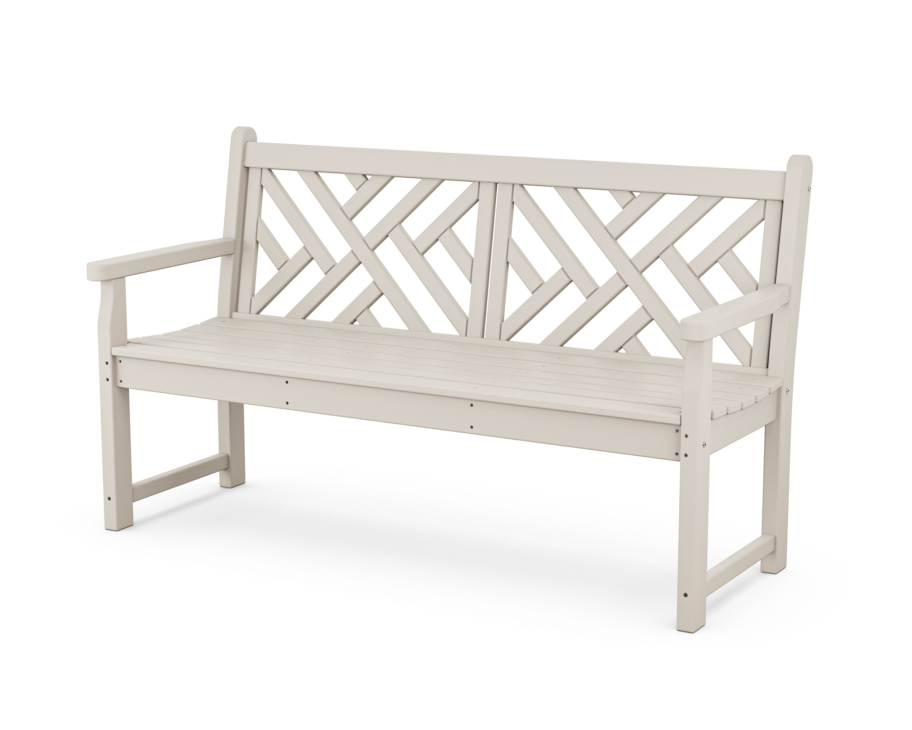 POLYWOOD Chippendale 60” Bench in Sand