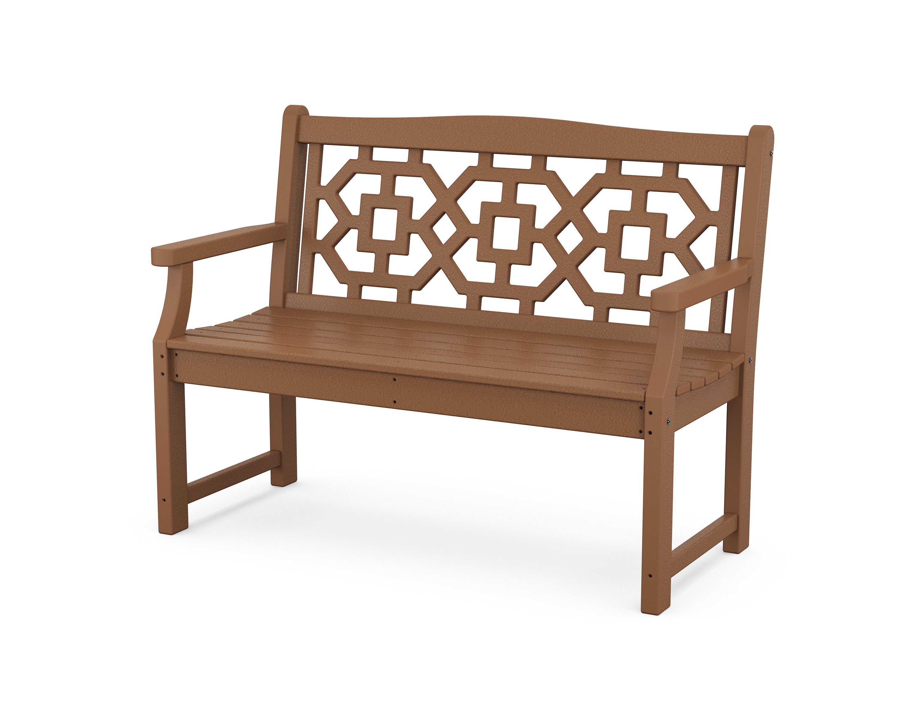 Martha Stewart by POLYWOOD Chinoiserie 48” Garden Bench in Teak