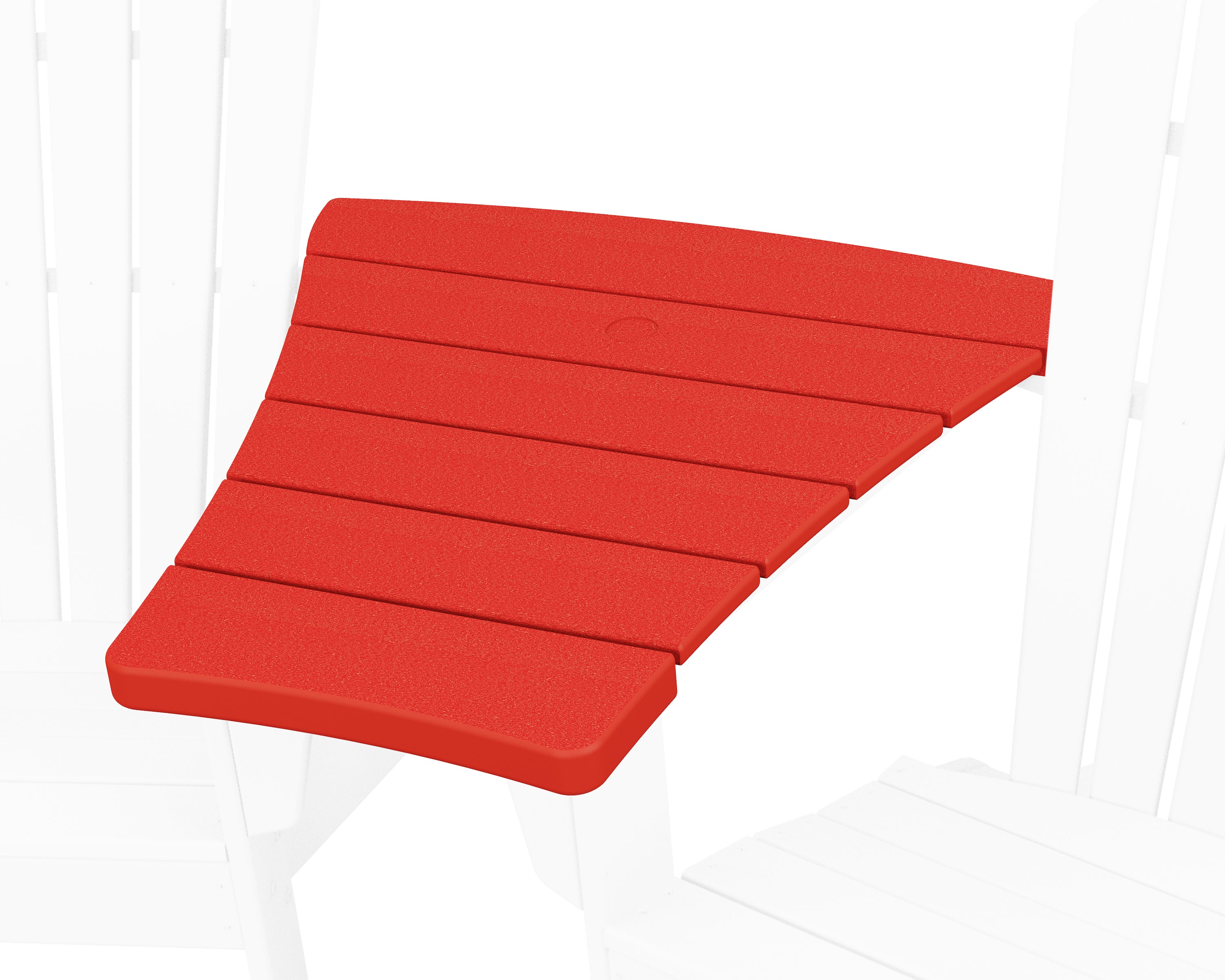 POLYWOOD Angled Adirondack Connecting Table in Sunset Red