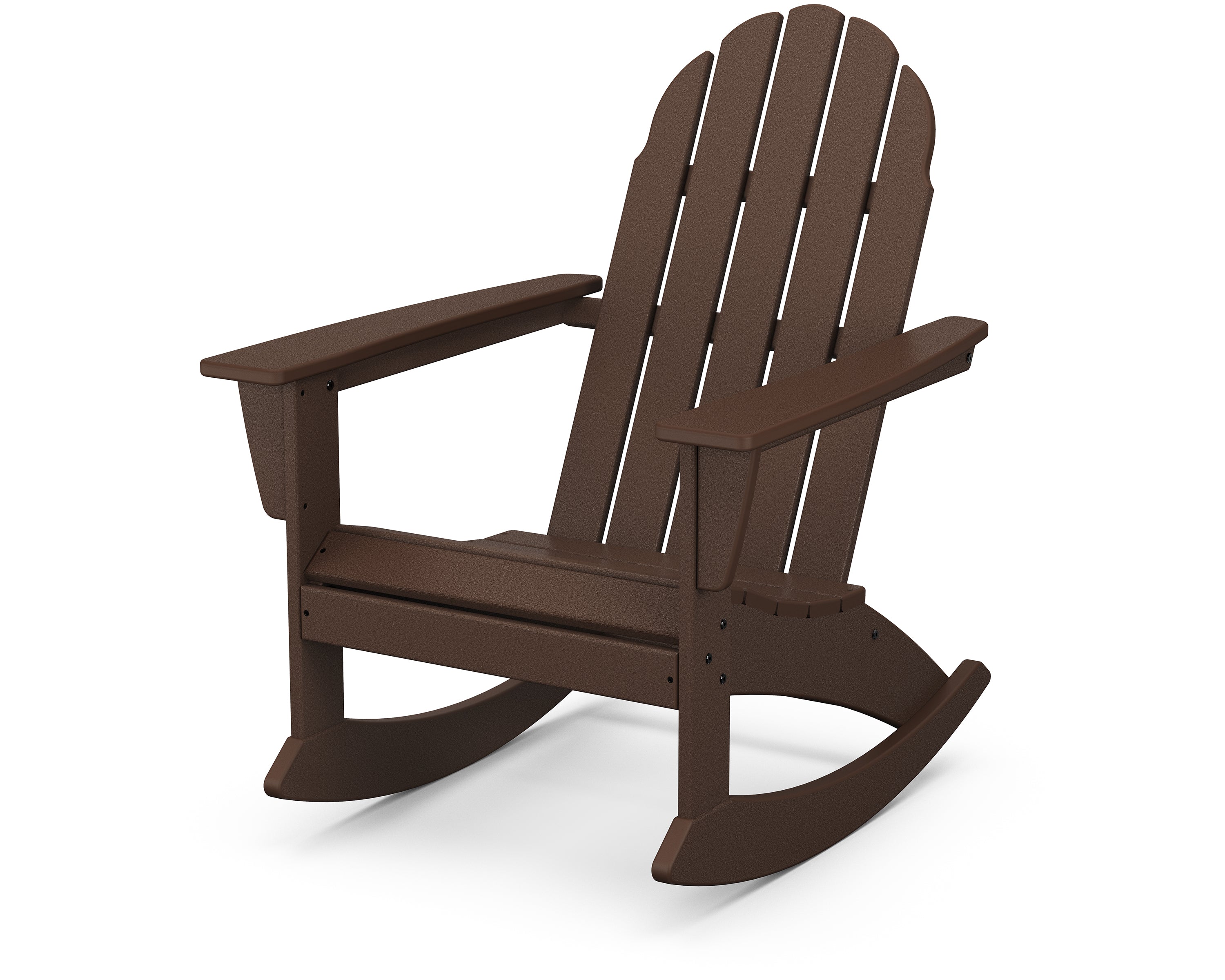 POLYWOOD Vineyard Adirondack Rocking Chair in Mahogany