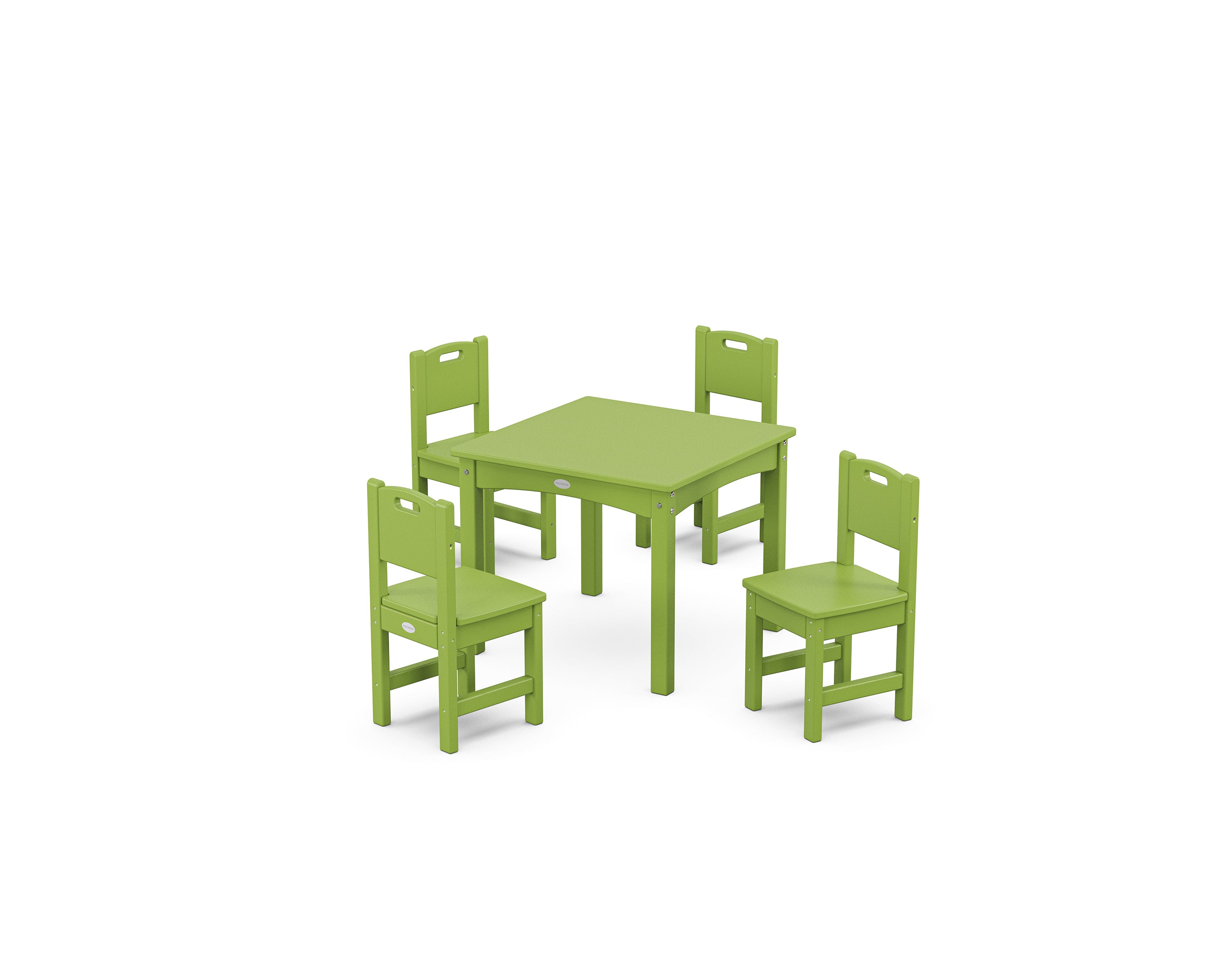 POLYWOOD Toddler 5-Piece Dining Set in Lime