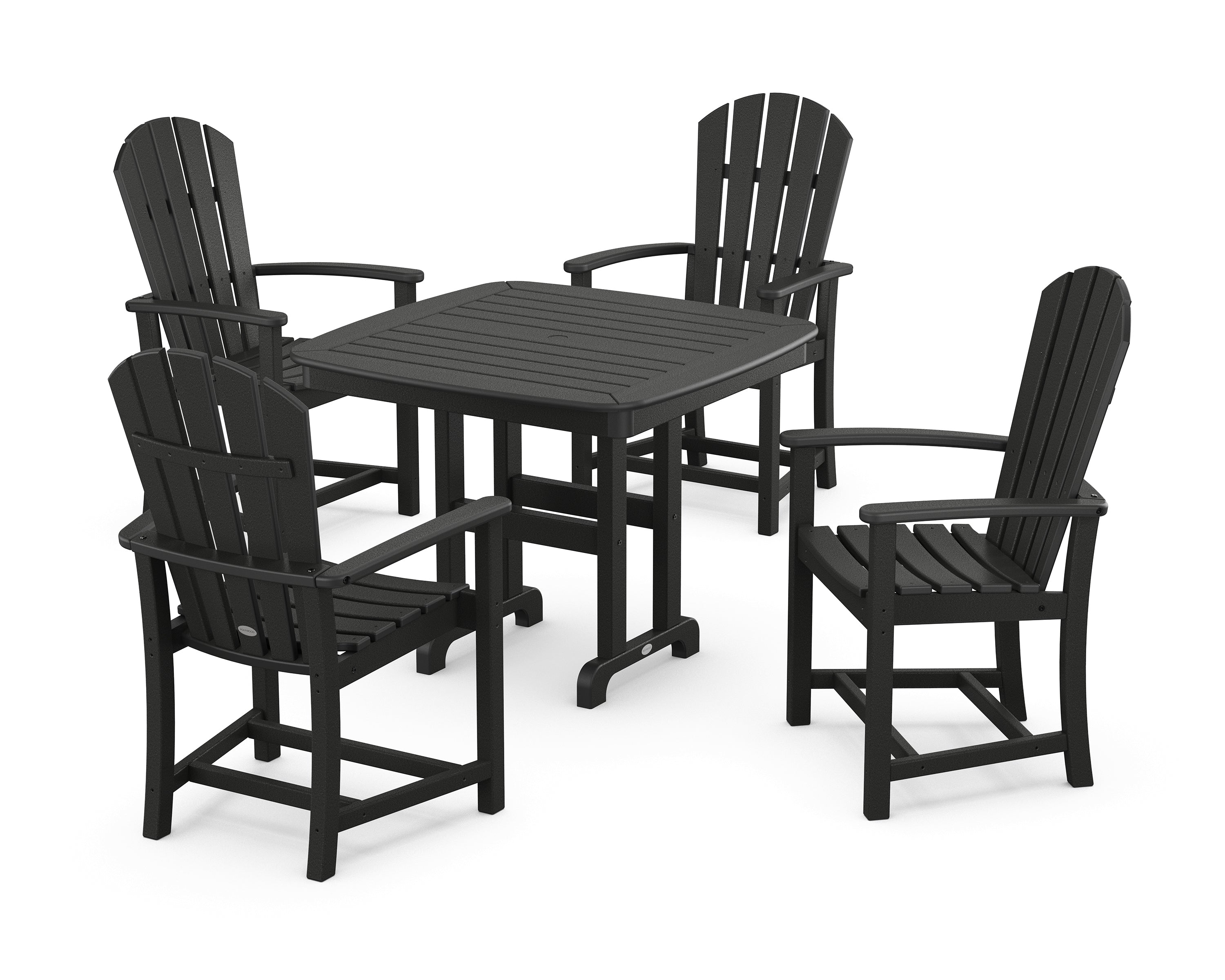 POLYWOOD® Palm Coast 5-Piece Dining Set in Black