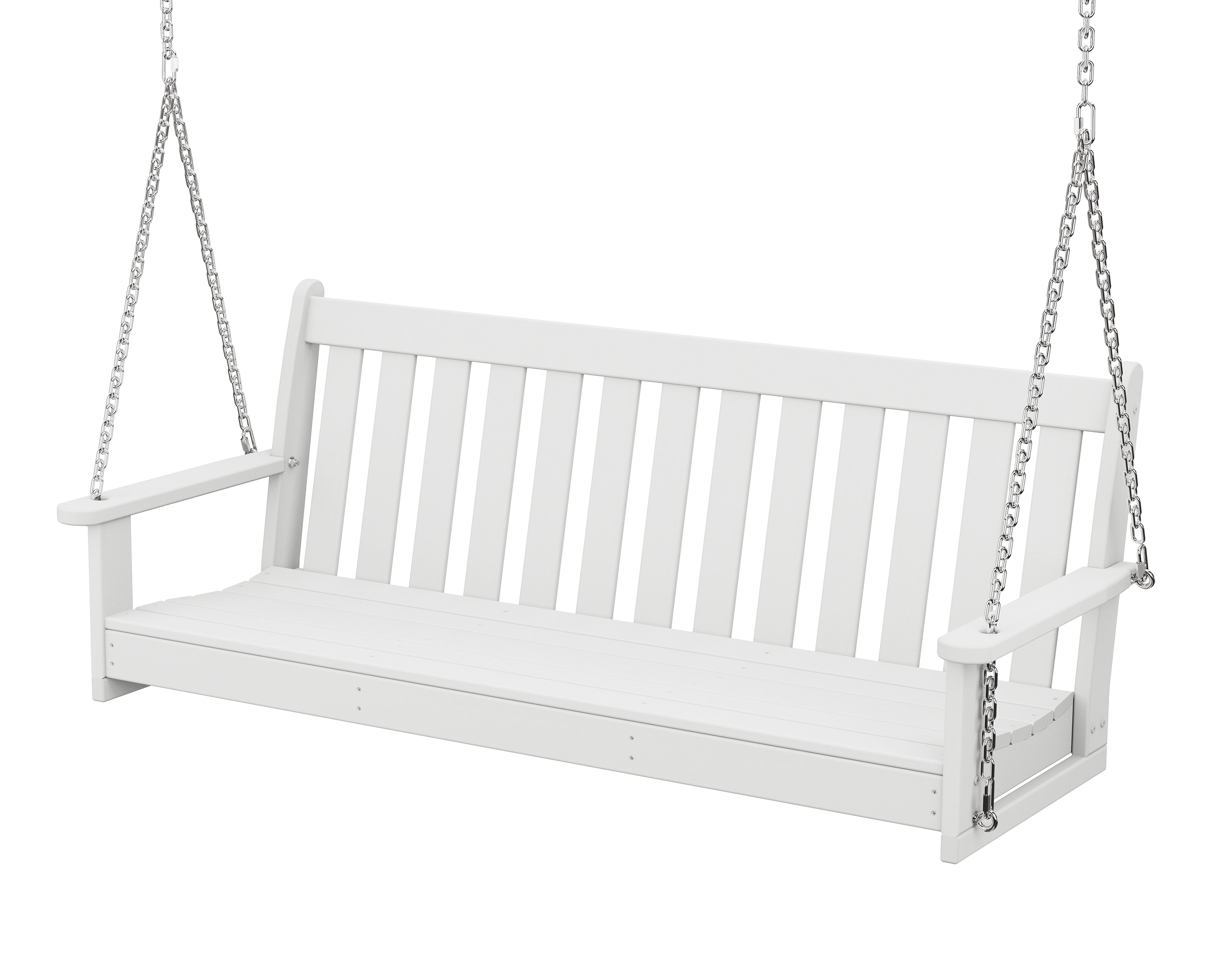 POLYWOOD Vineyard 60" Porch Swing in White