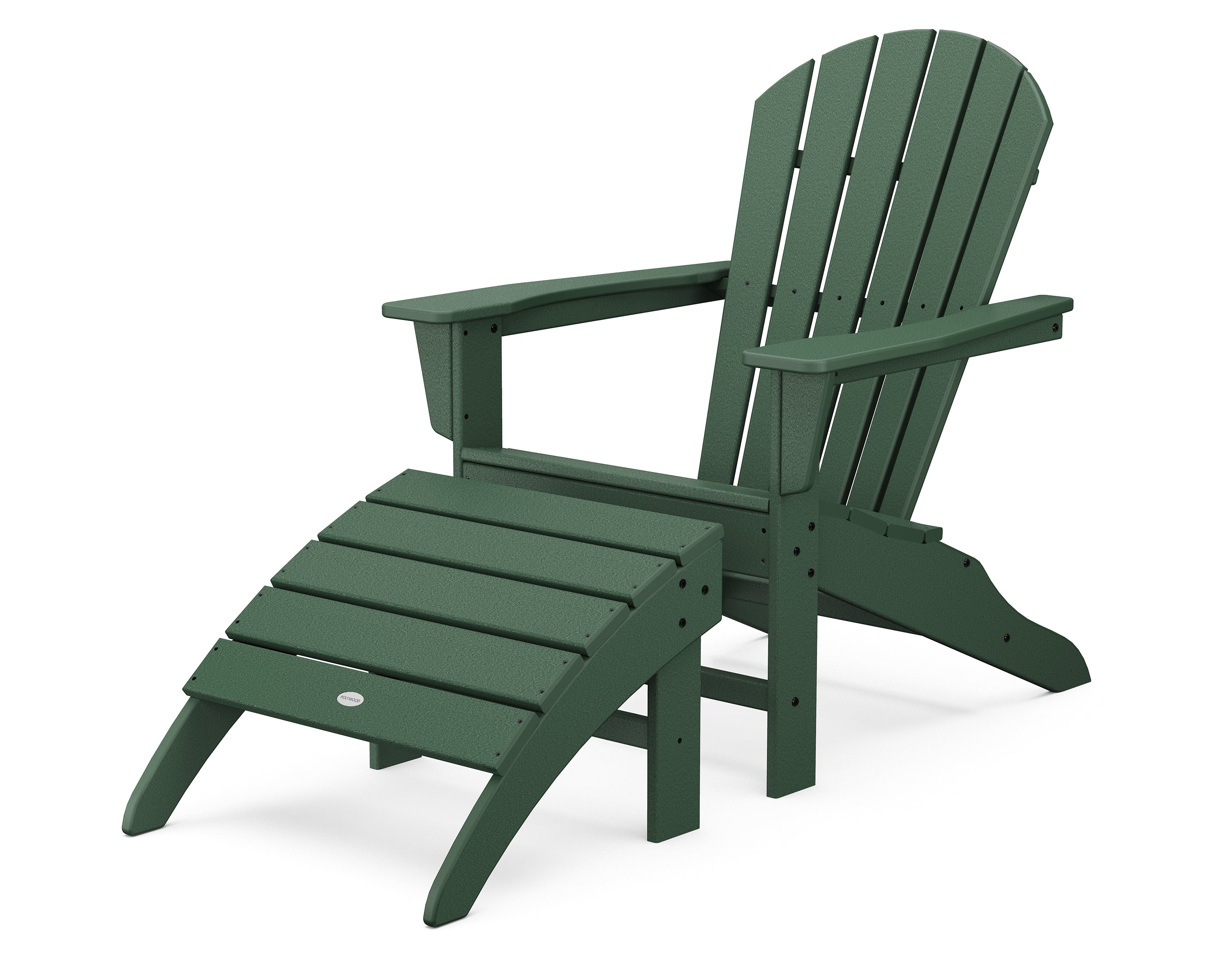 POLYWOOD® South Beach Adirondack 2-Piece Set in Green