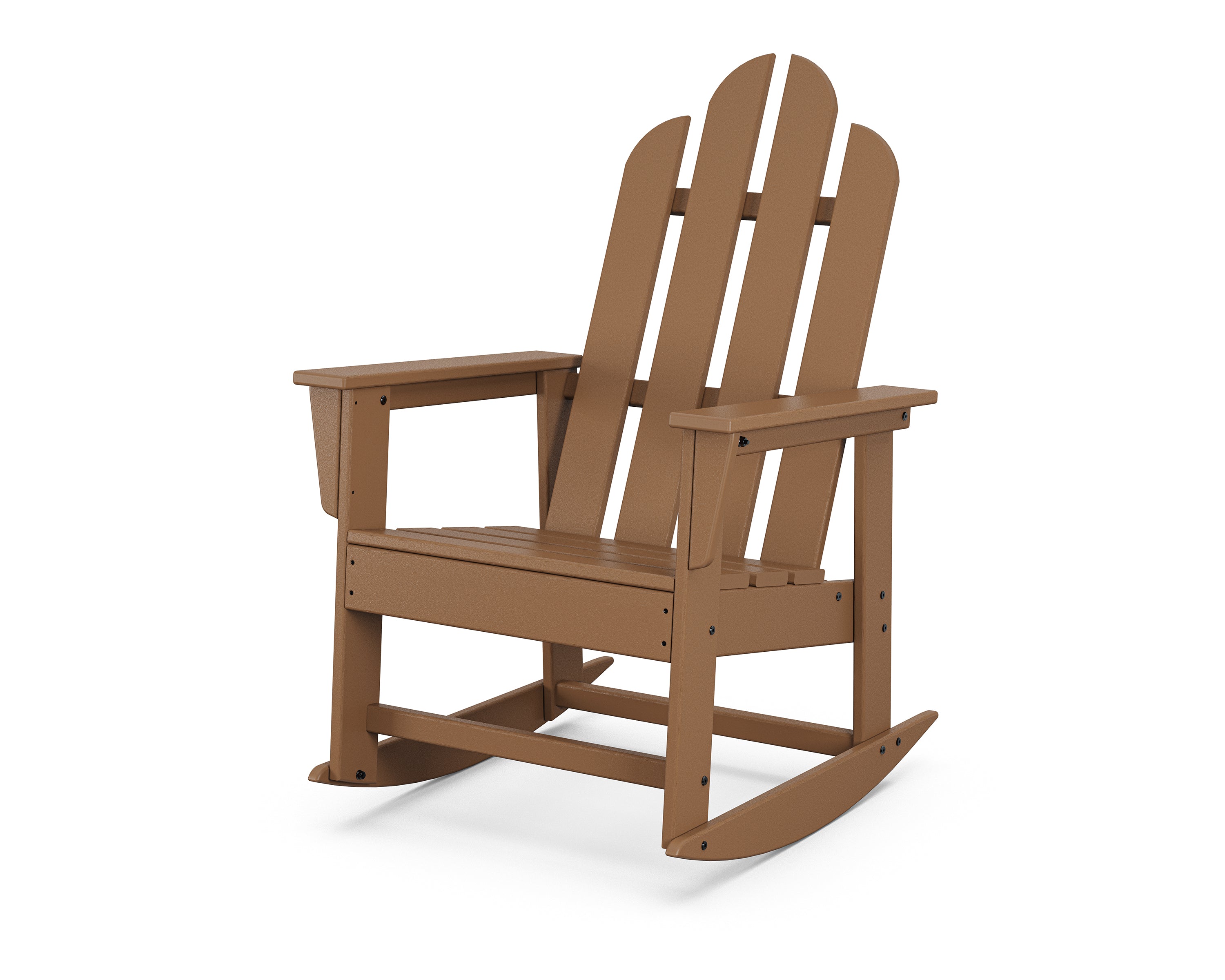 POLYWOOD Long Island Rocking Chair in Teak