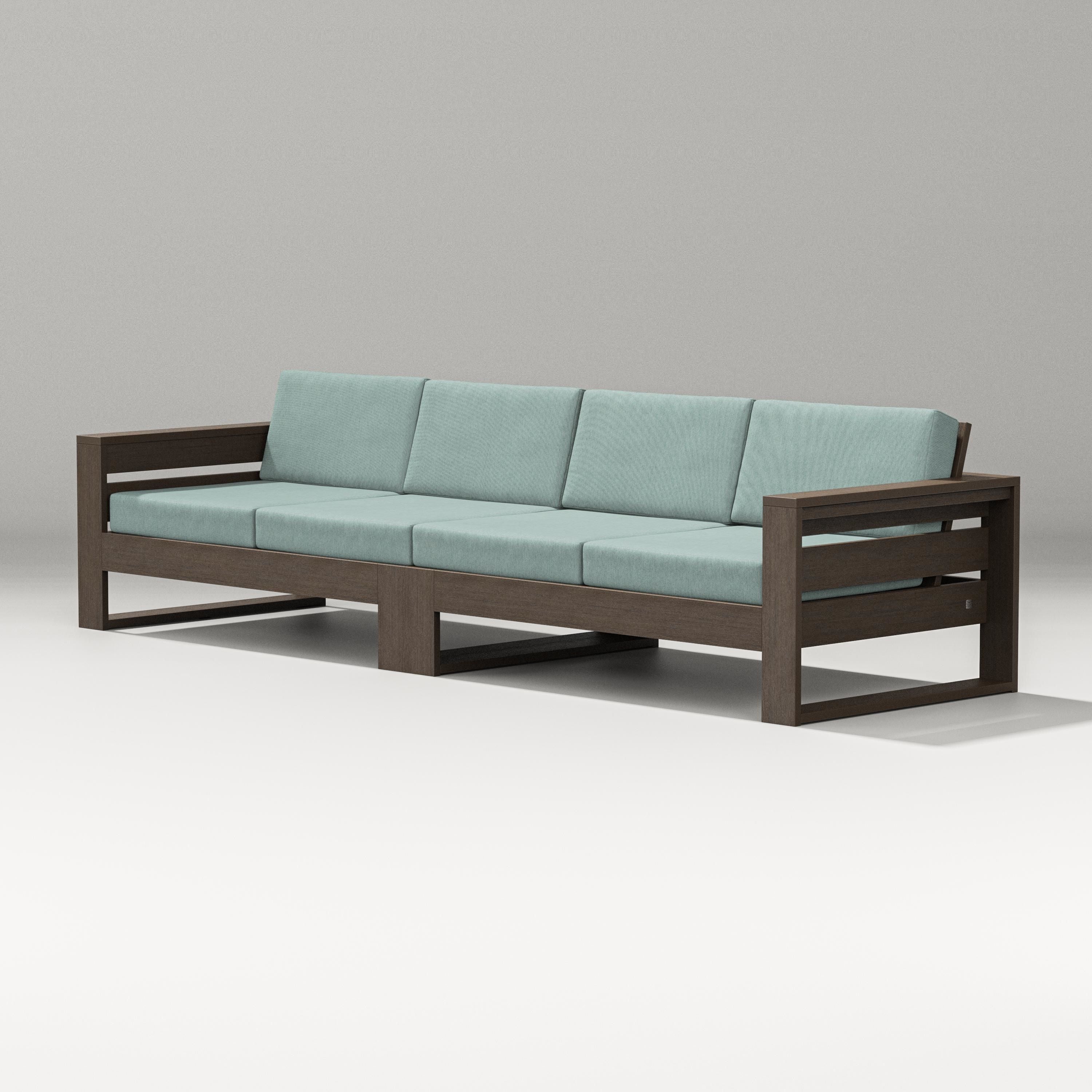 PW Designer Series Latitude Straight Sectional in Kona / Glacier Spa