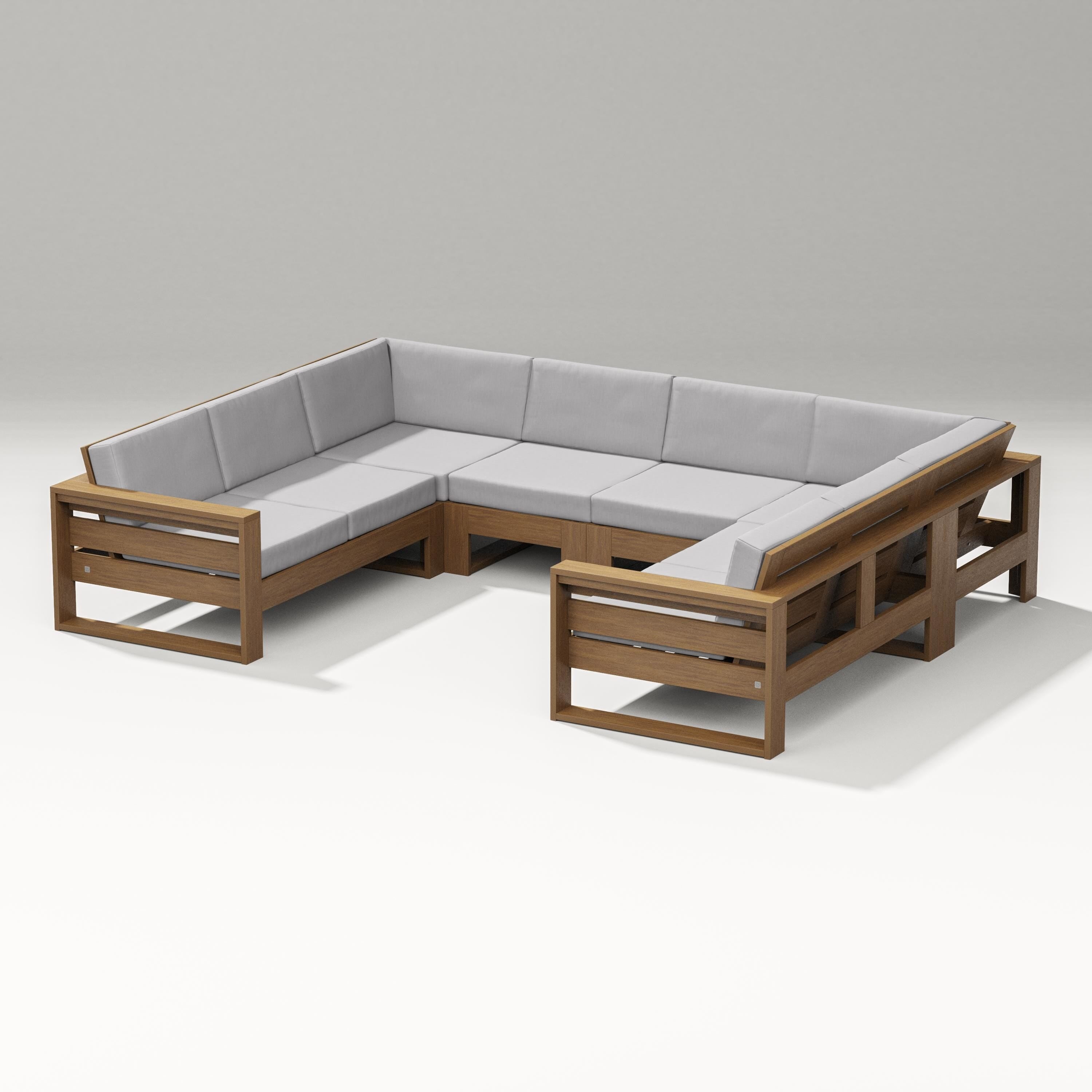 PW Designer Series Latitude U-Shaped Sectional in Natural / Granite