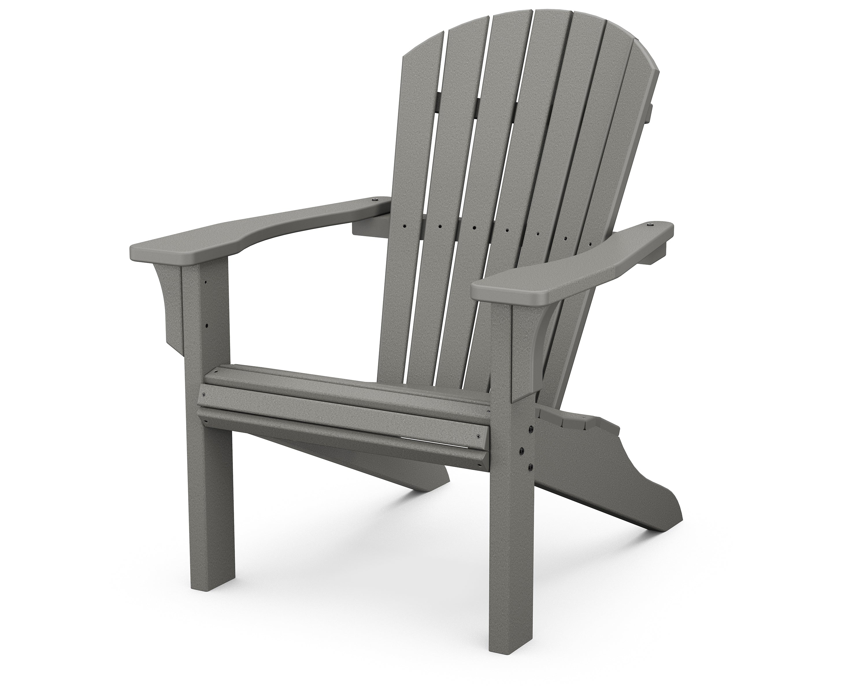 POLYWOOD Seashell Adirondack in Slate Grey