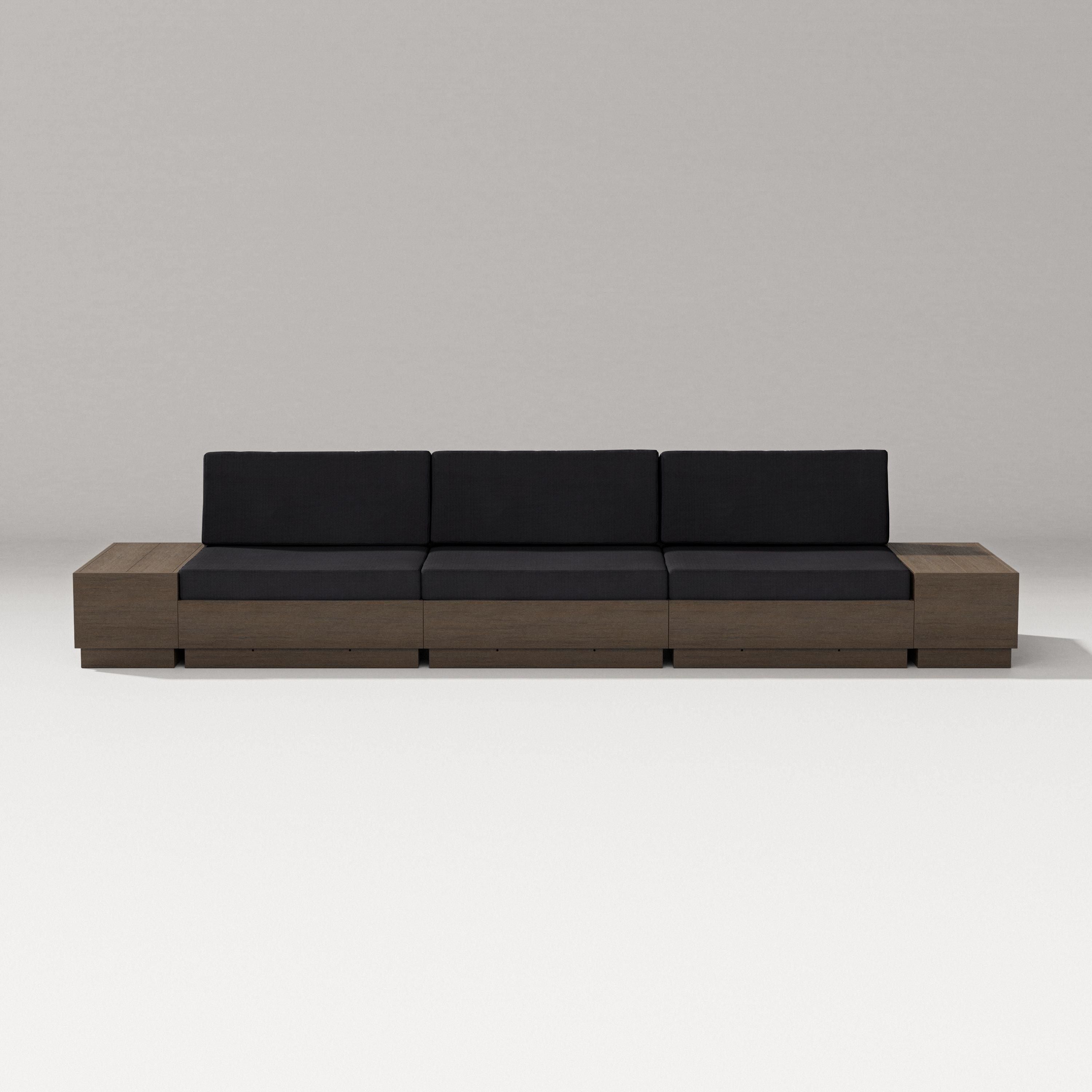 PW Designer Series Elevate Straight Sectional in Kona / Midnight Linen
