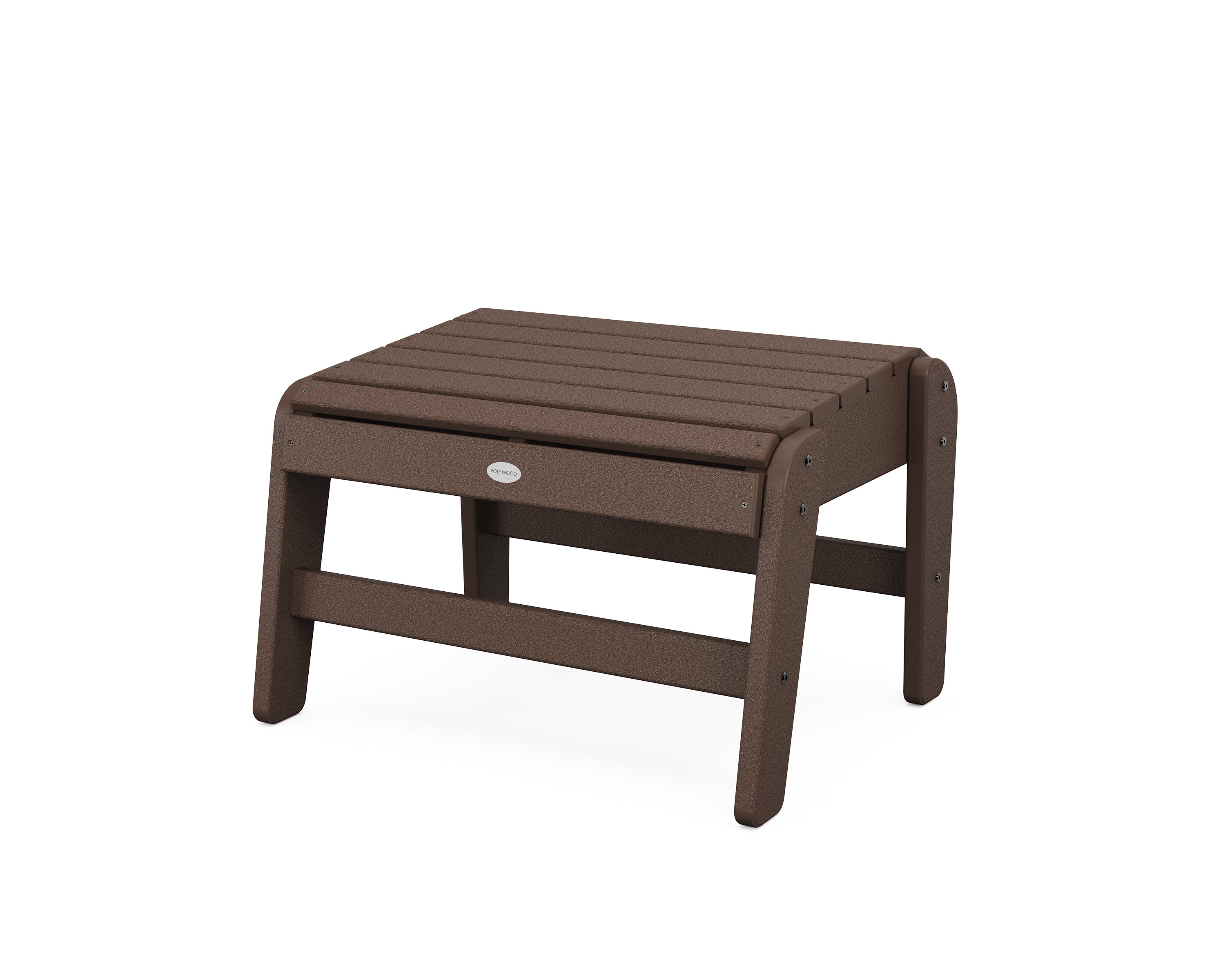 POLYWOOD Grand Upright Adirondack Ottoman in Mahogany