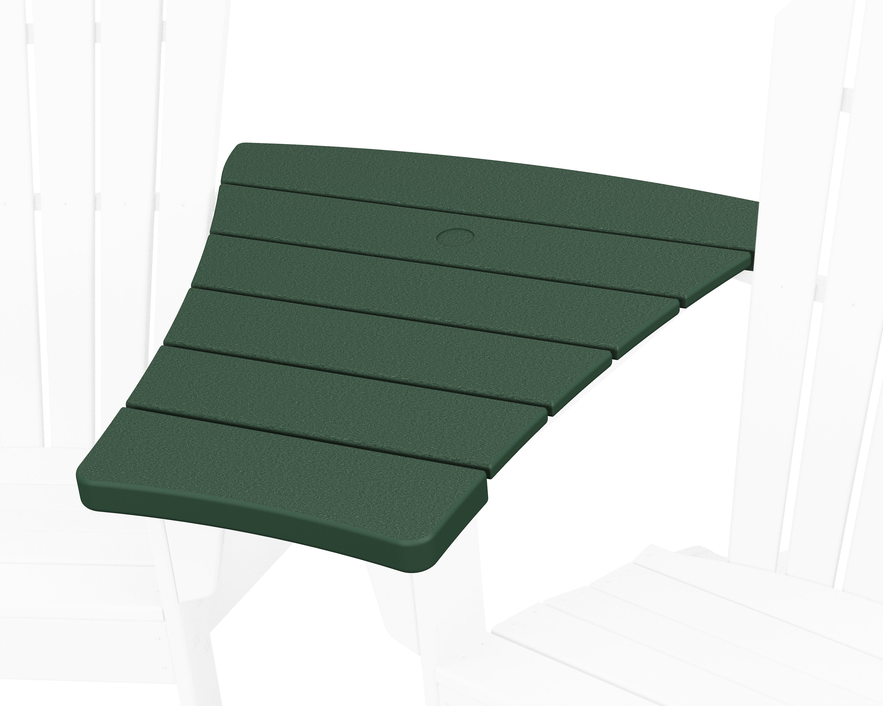 POLYWOOD Angled Adirondack Connecting Table in Green