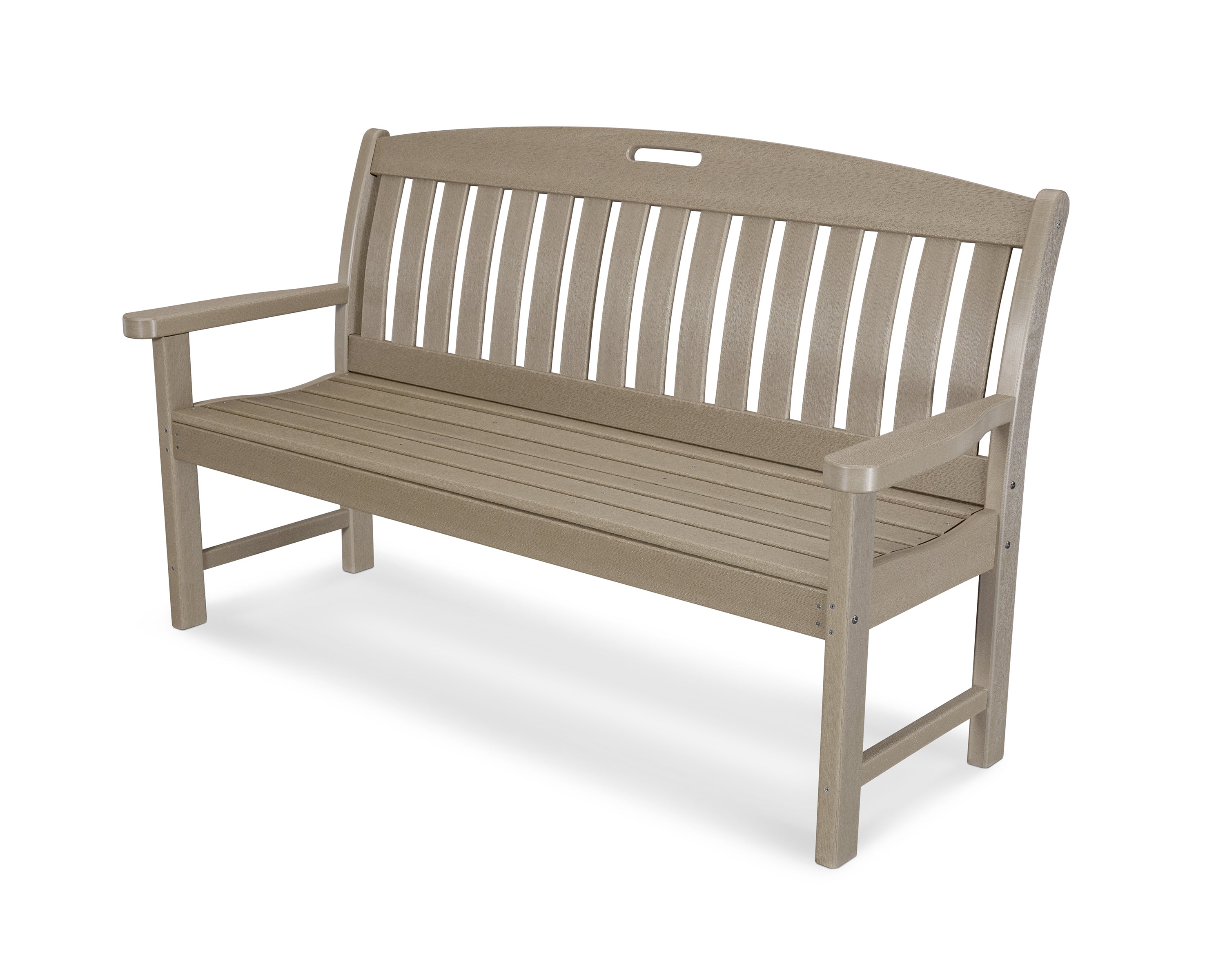 POLYWOOD Nautical 60" Bench in Vintage Sahara