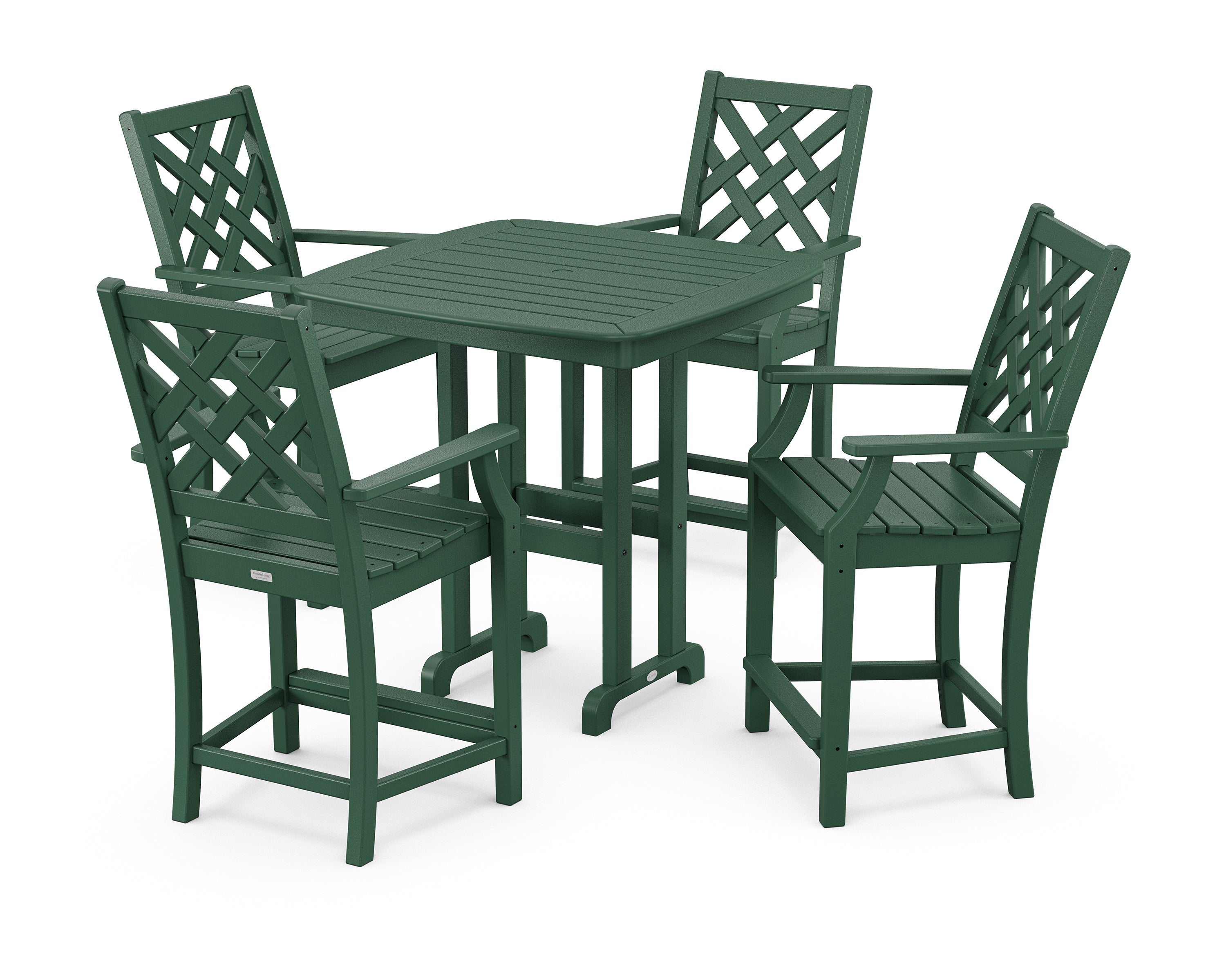 Country Living Wovendale 5-Piece Counter Set in Green