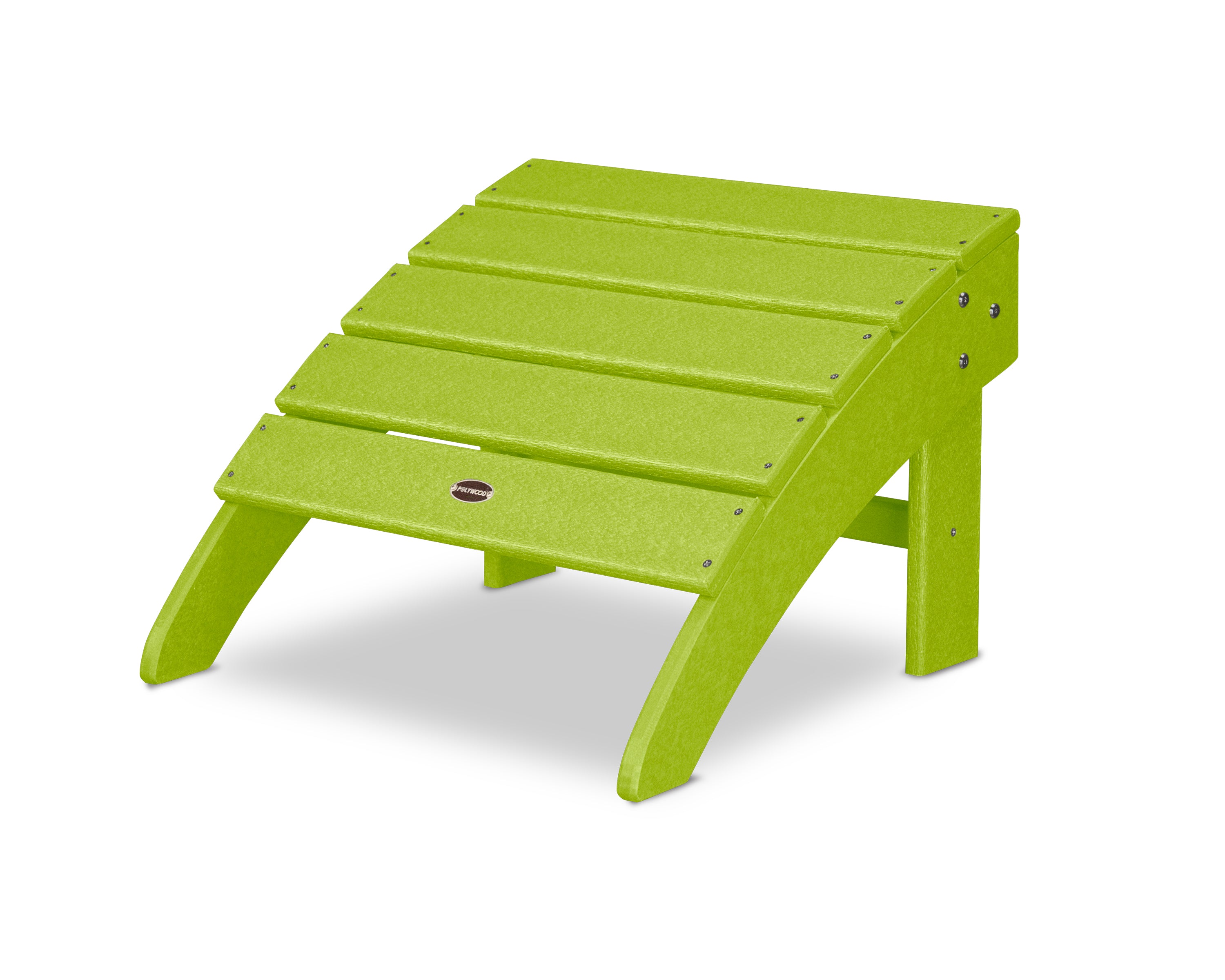 POLYWOOD Palm Coast Ottoman in Lime