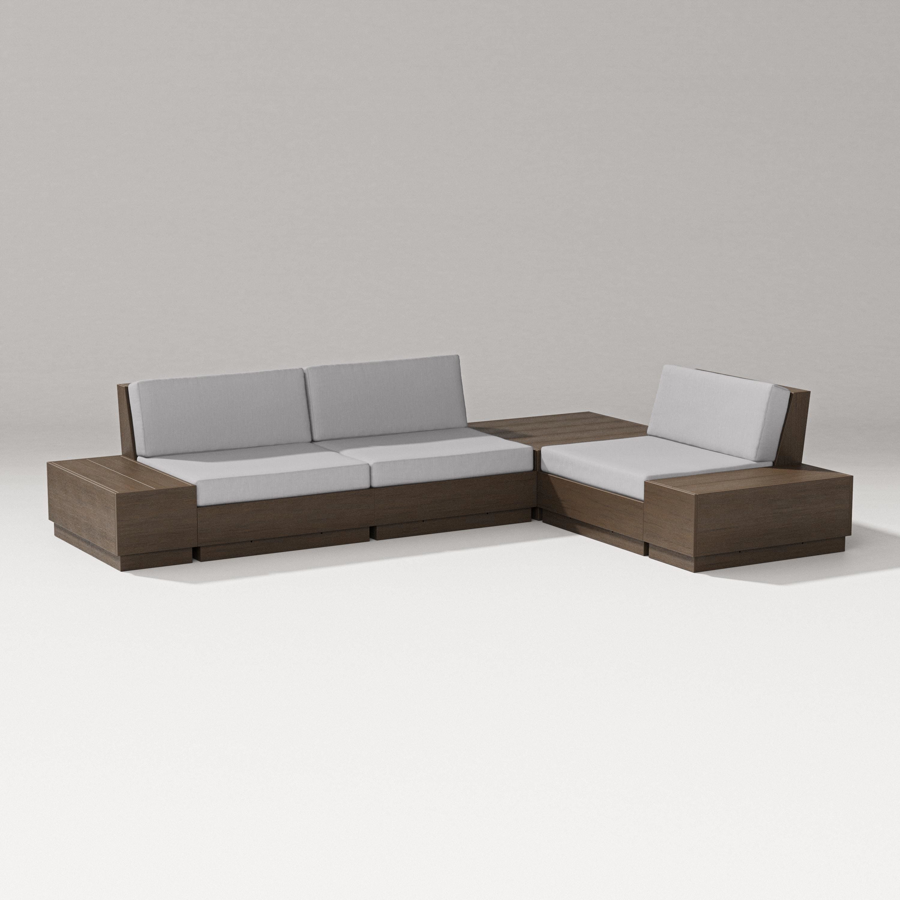 PW Designer Series Elevate 6-Piece Corner Sectional in Kona / Granite
