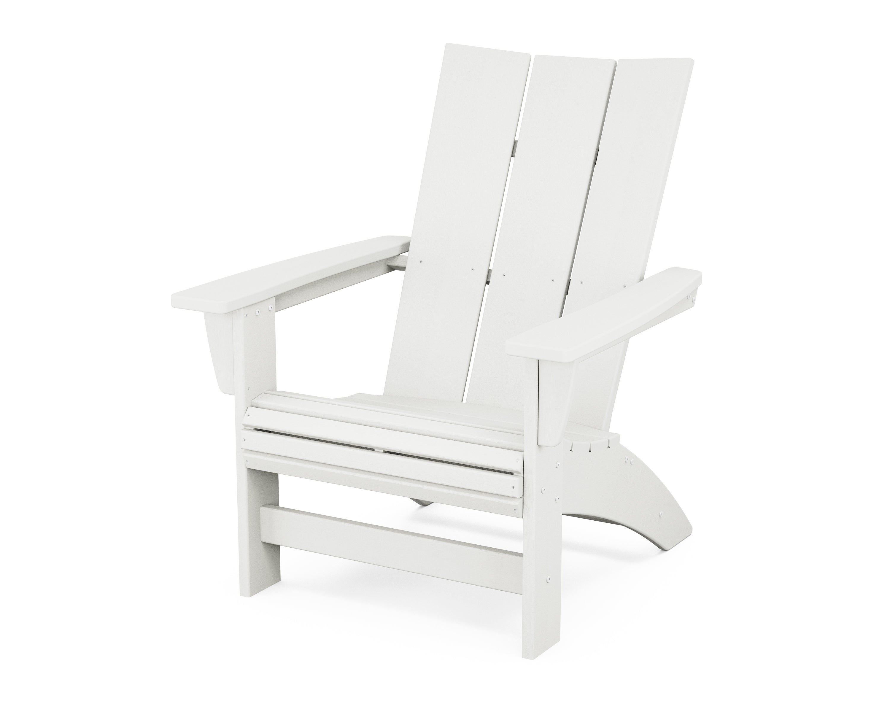 POLYWOOD Modern Grand Adirondack Chair in Vintage White
