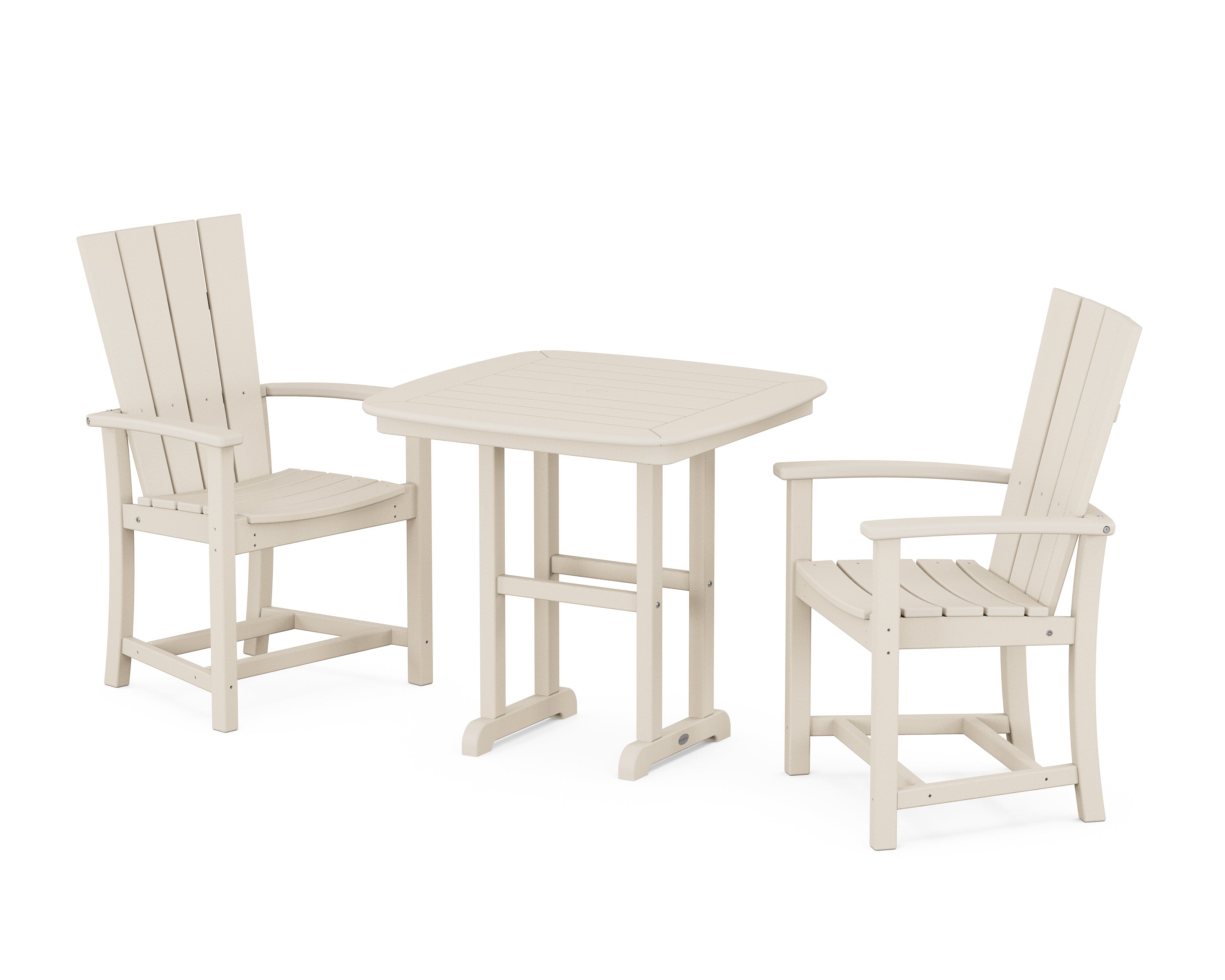 POLYWOOD Quattro 3-Piece Dining Set in Sand