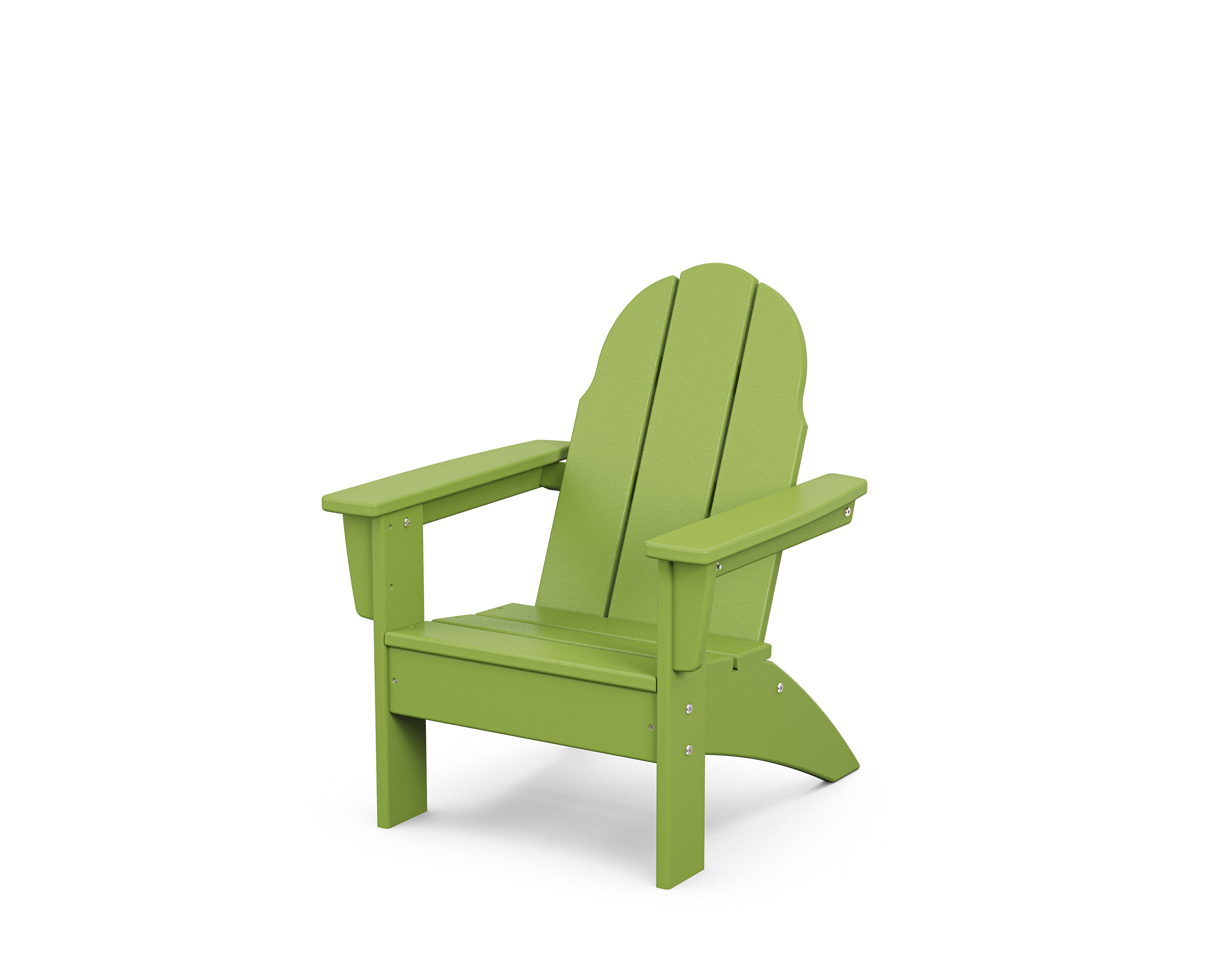 POLYWOOD Kids Vineyard Adirondack Chair in Lime