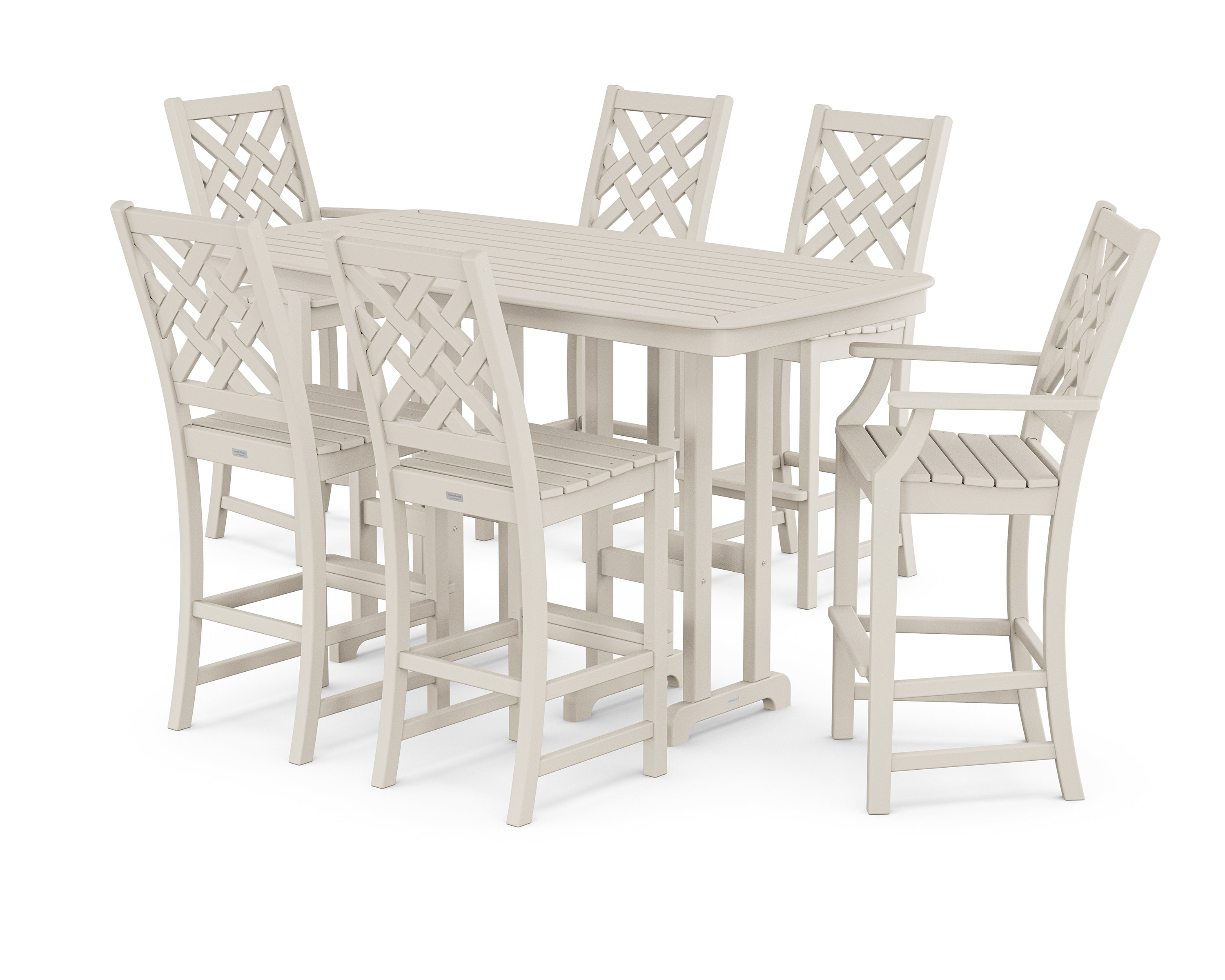 Country Living Wovendale 7-Piece Bar Set in Sand
