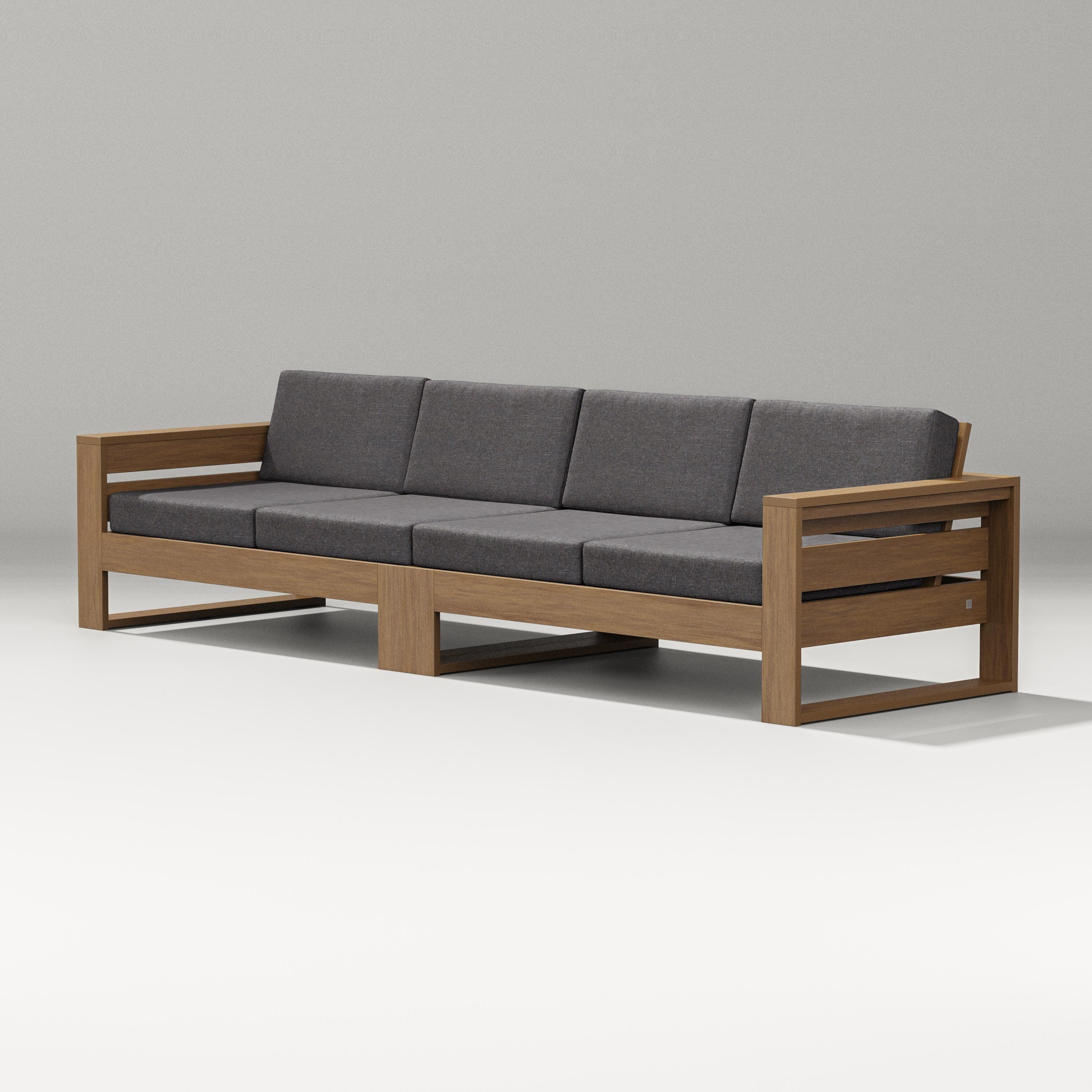 PW Designer Series Latitude Straight Sectional in Natural / Ash Charcoal