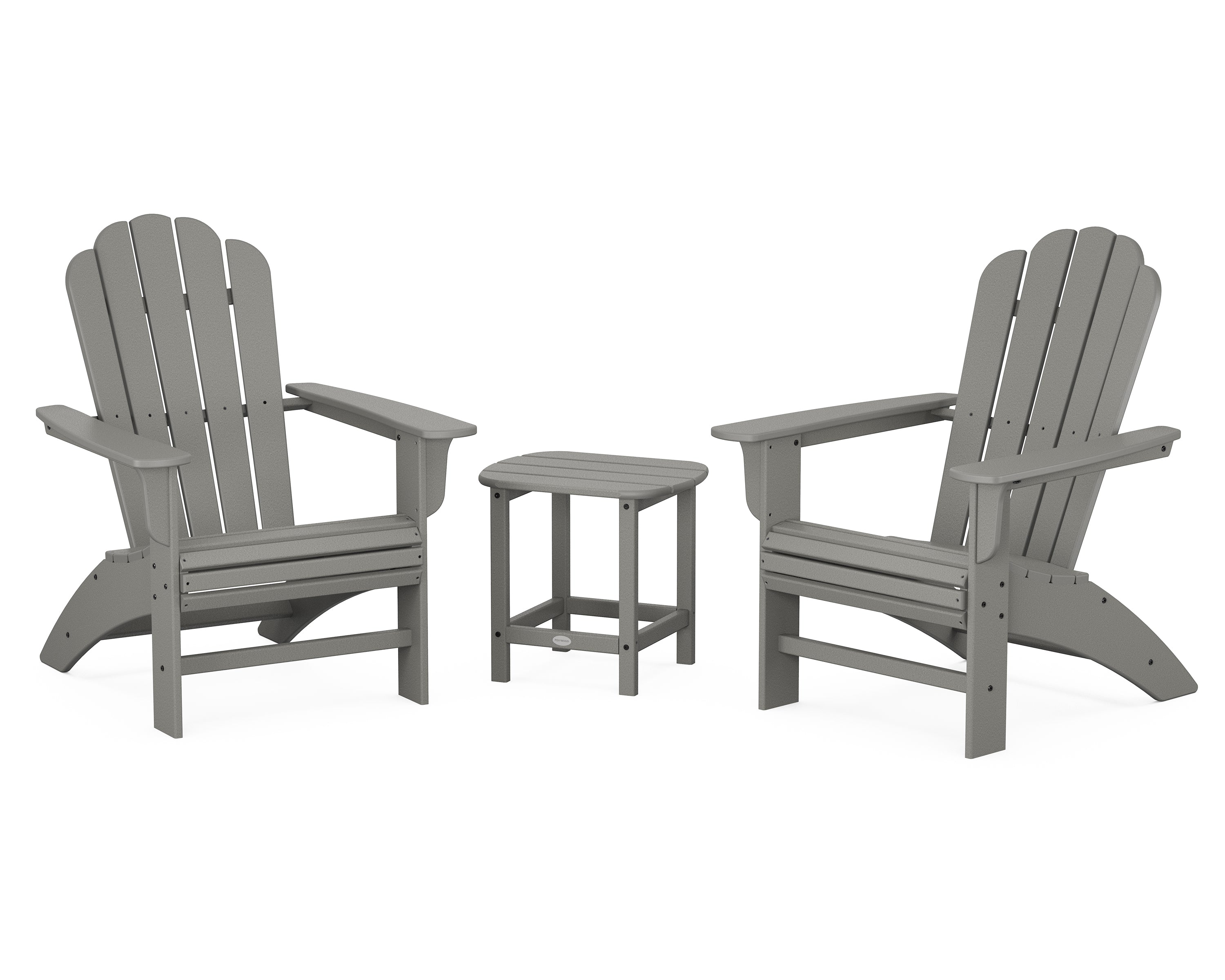 Country Living Country Living Curveback Adirondack Chair 3-Piece Set in Slate Grey