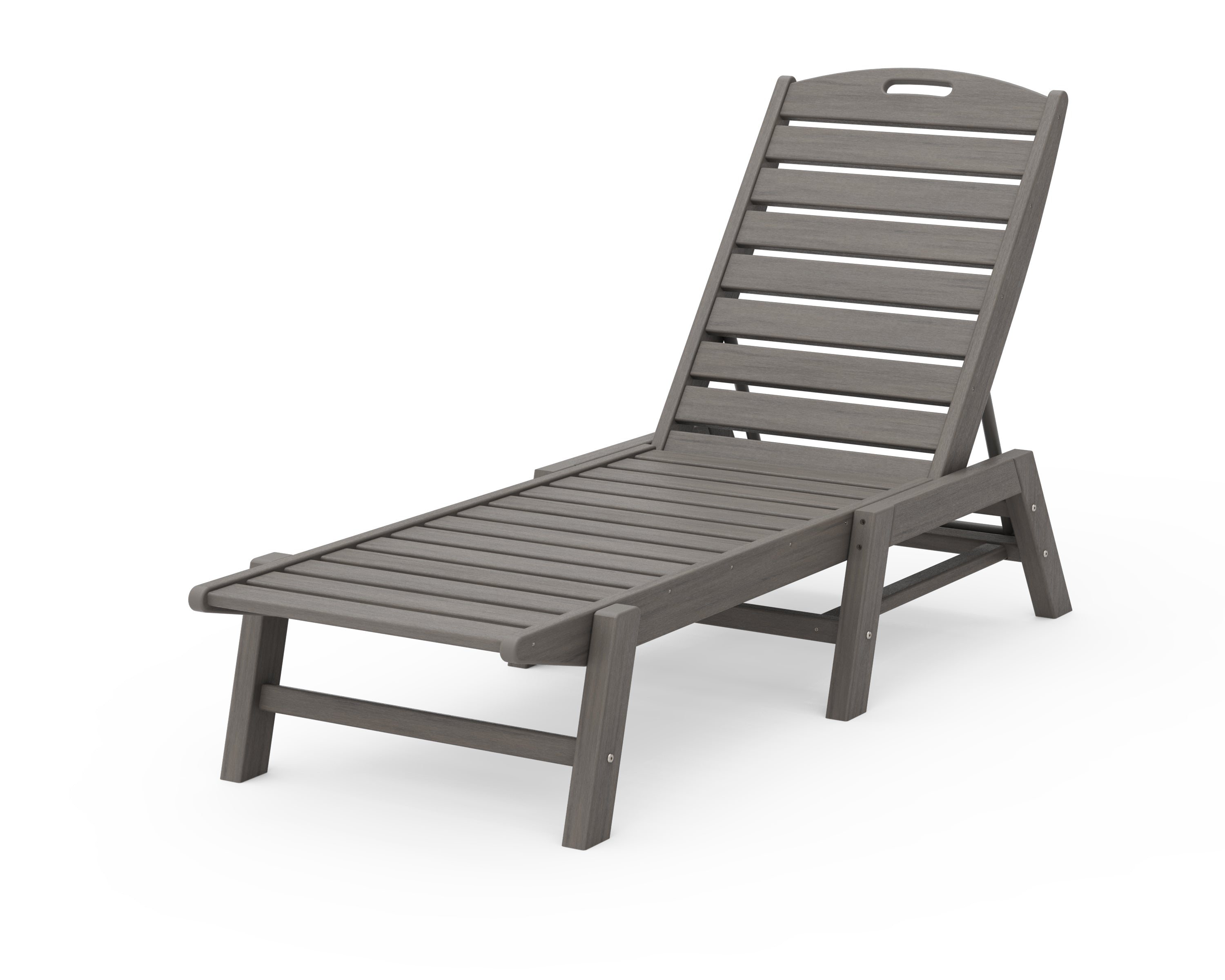 POLYWOOD Nautical Chaise in Driftwood