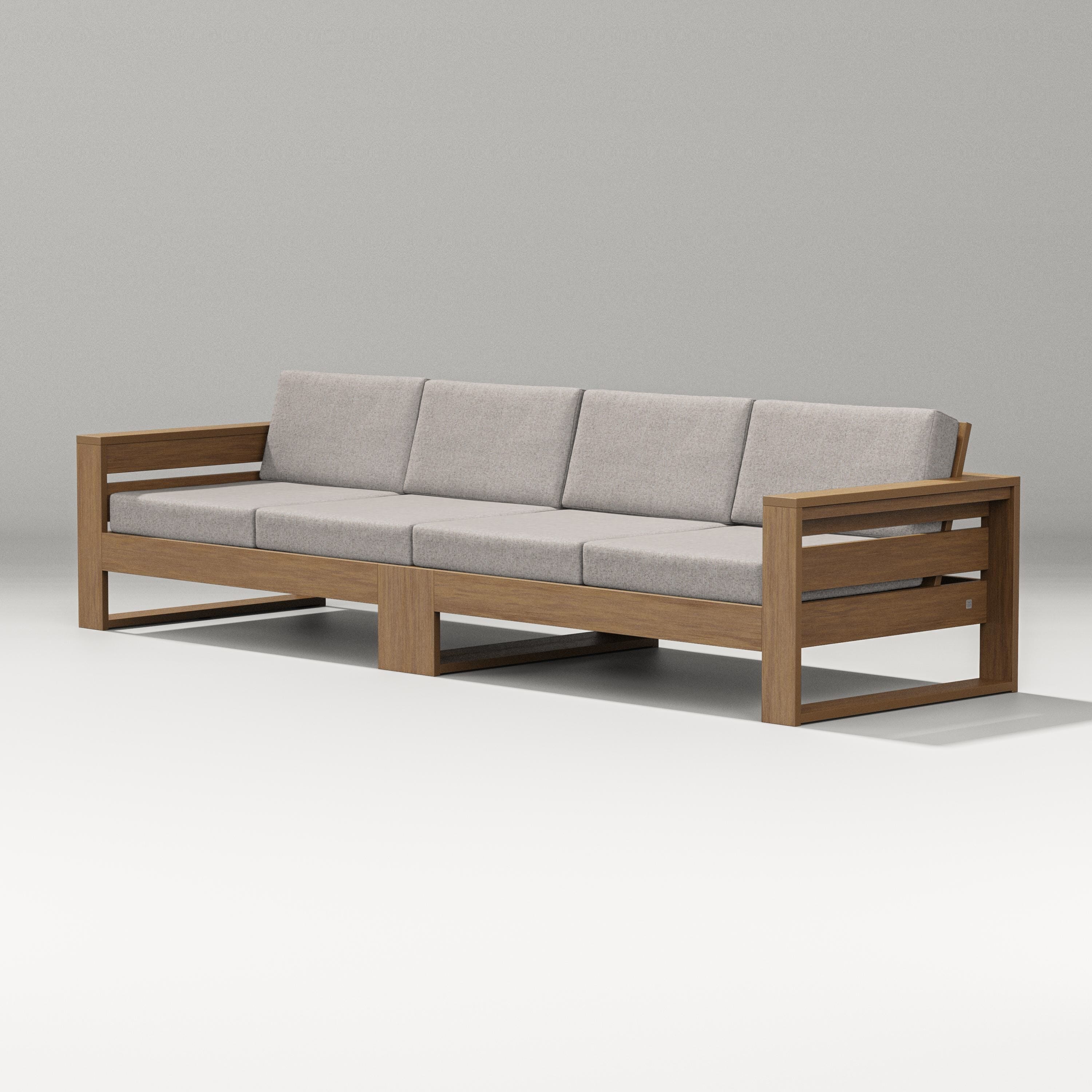 PW Designer Series Latitude Straight Sectional in Natural / Weathered Tweed