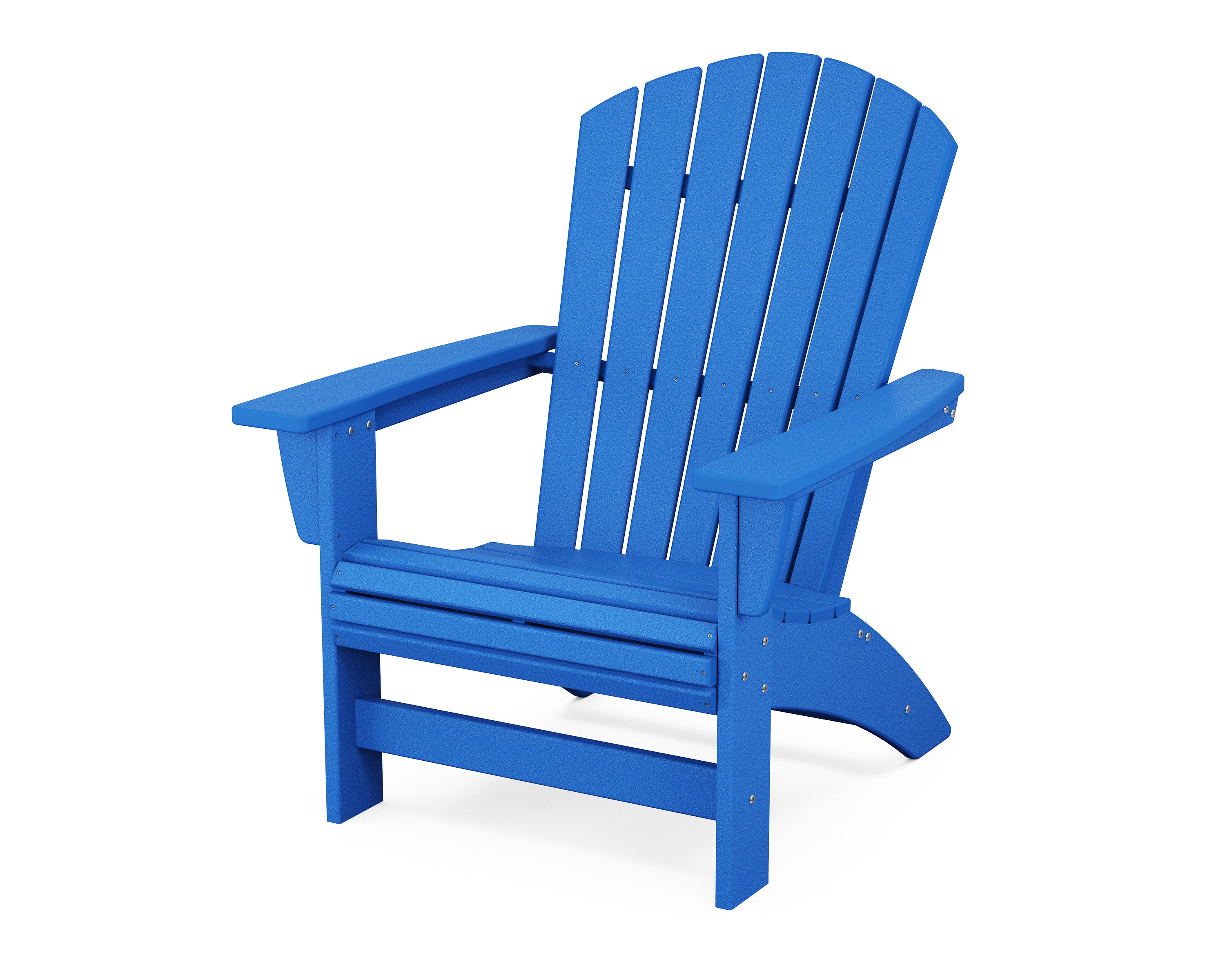 POLYWOOD Nautical Grand Adirondack Chair in Pacific Blue
