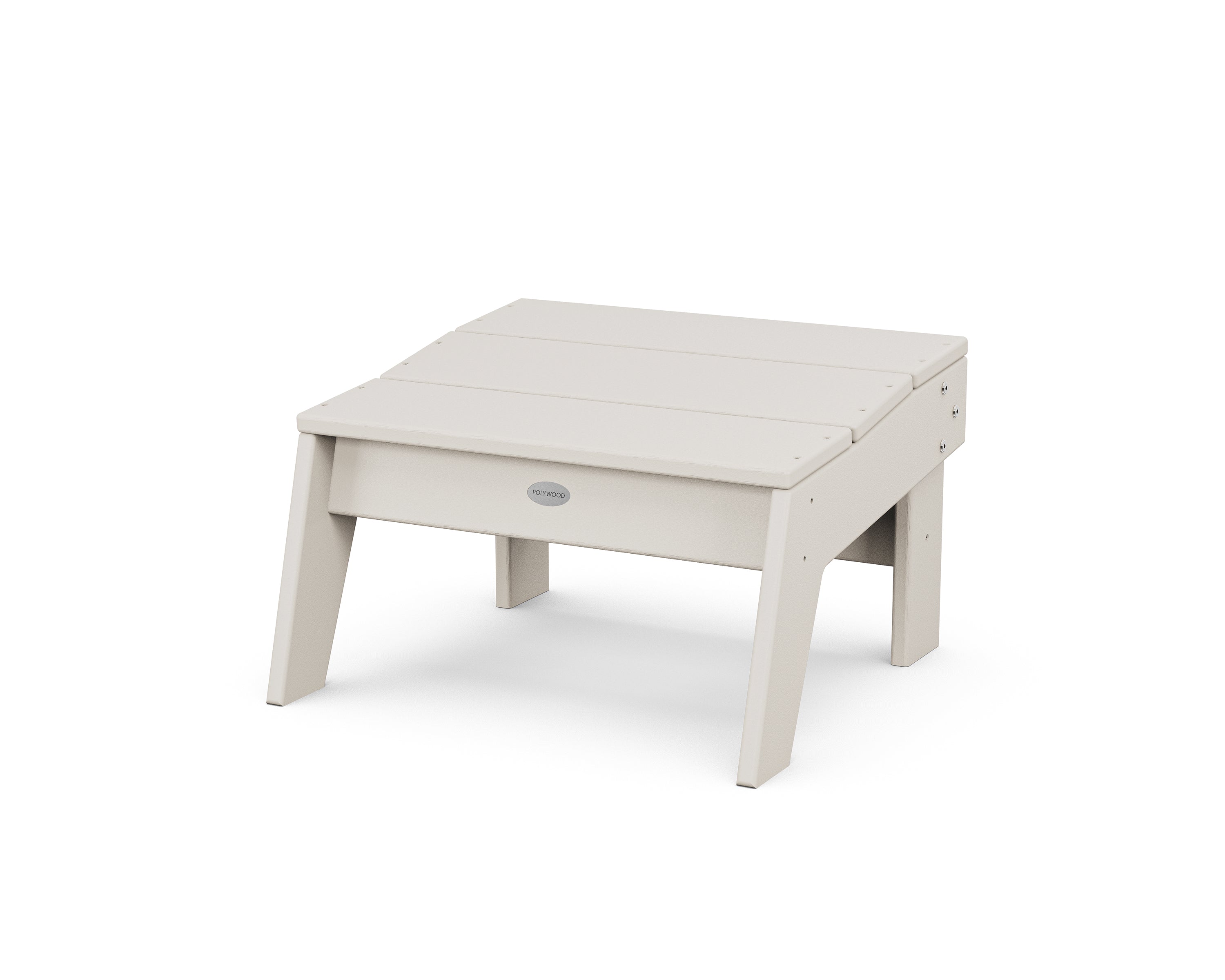 POLYWOOD Modern Studio Ottoman in Sand