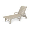 POLYWOOD Signature Chaise with Wheels in Sand