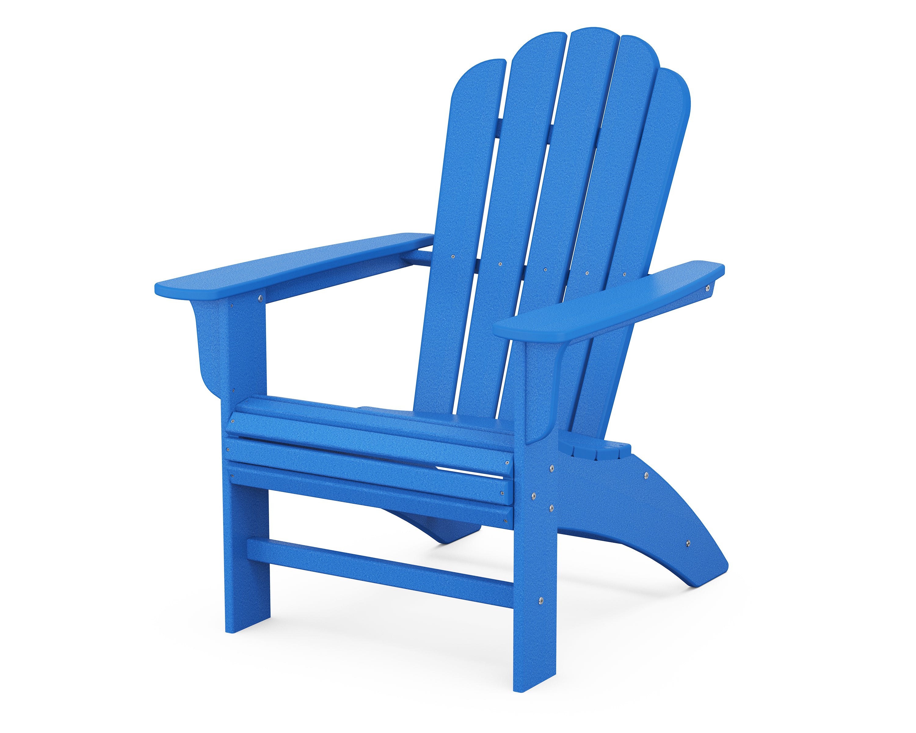 POLYWOOD Country Living Curveback Adirondack Chair in Pacific Blue