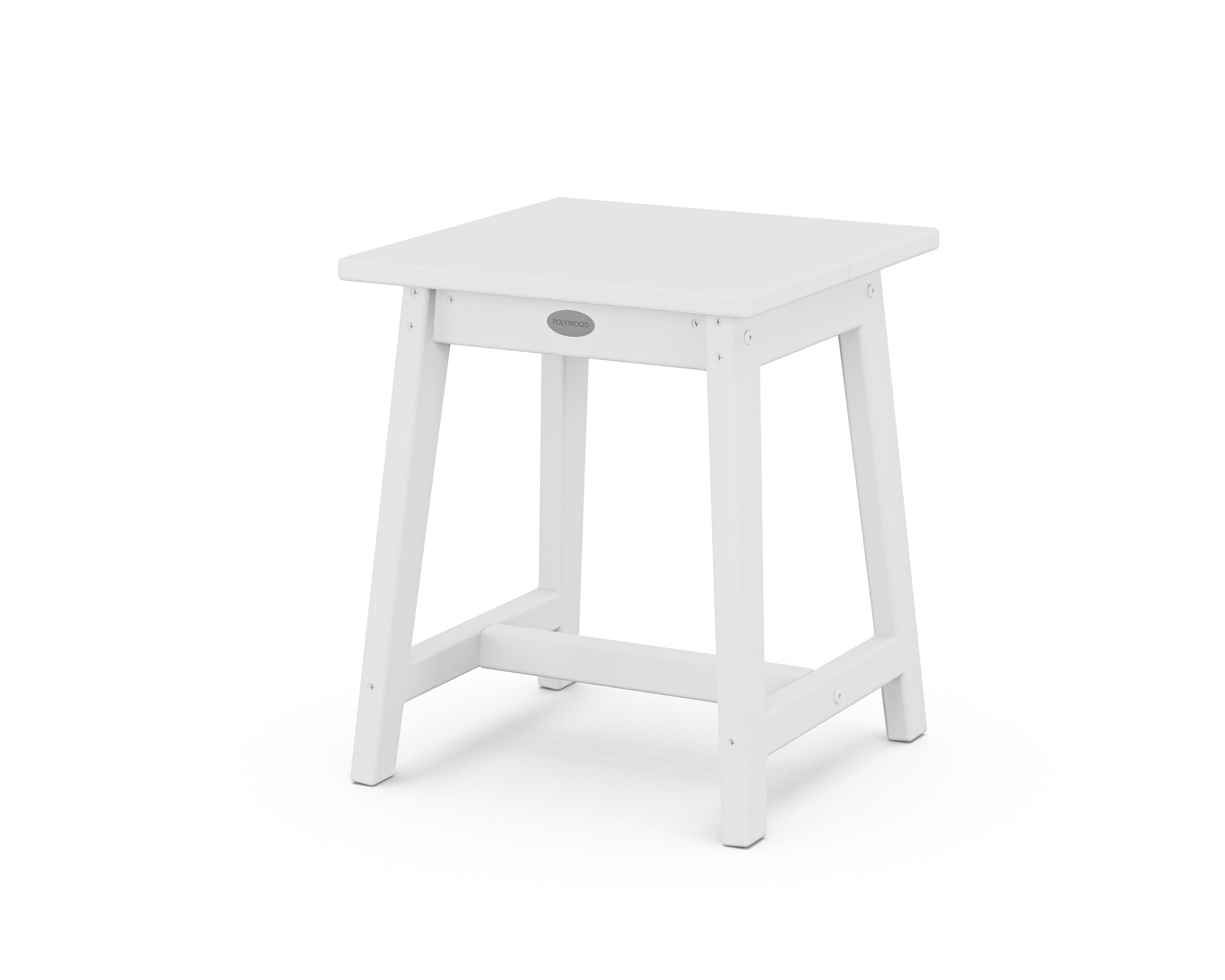 POLYWOOD Studio Side Table in White