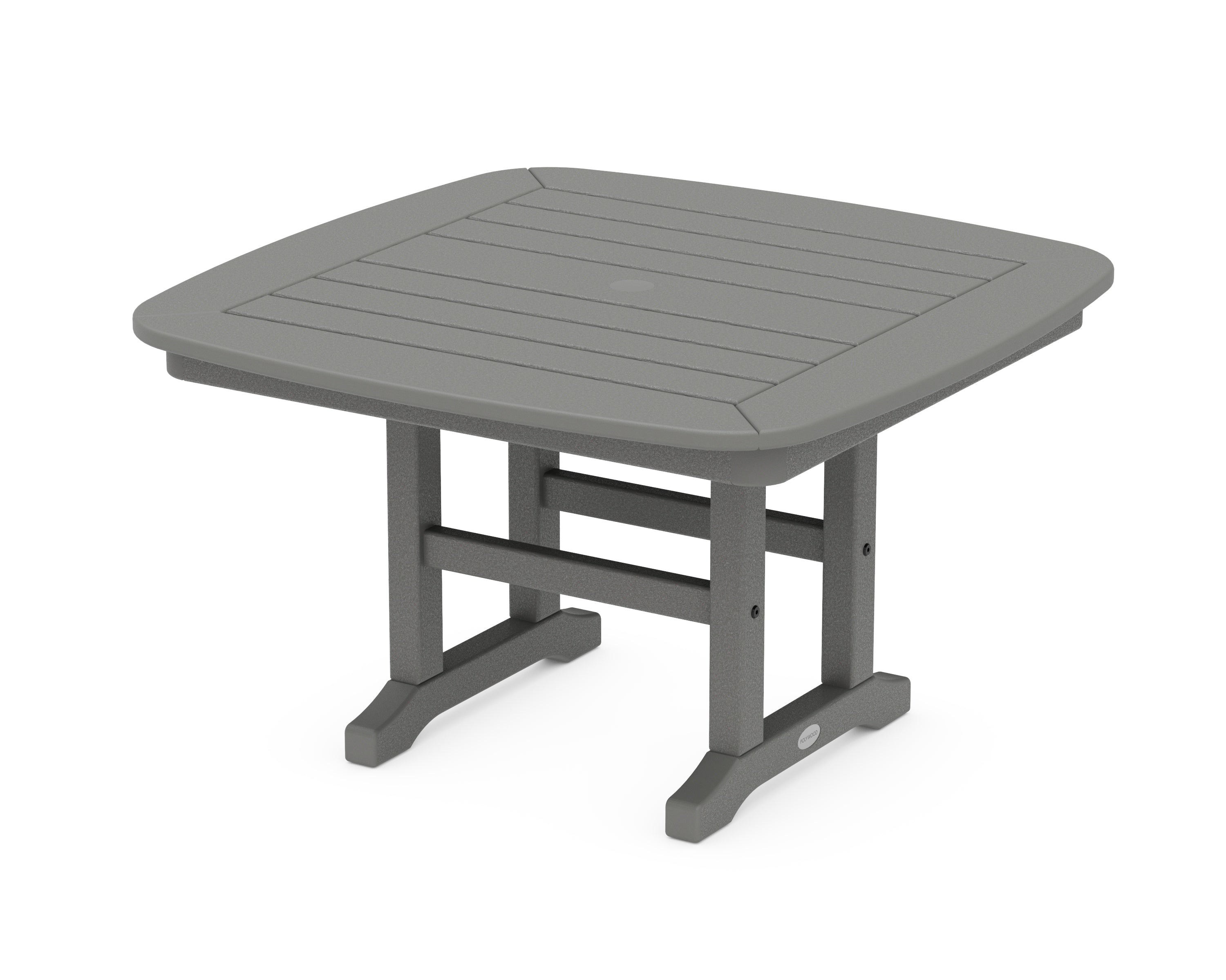 POLYWOOD Nautical 31" Conversation Table in Slate Grey