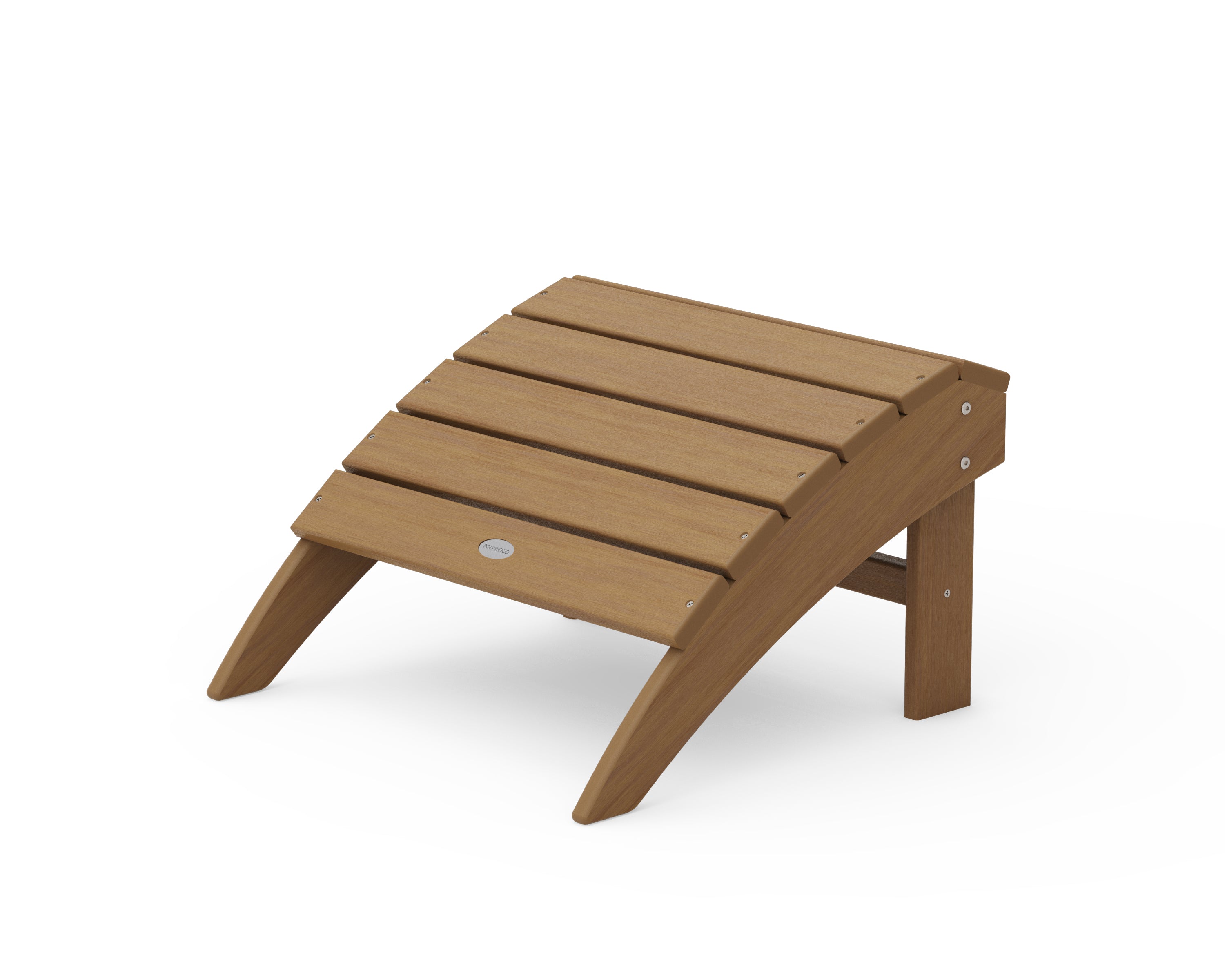 POLYWOOD Vineyard Adirondack Ottoman in Natural
