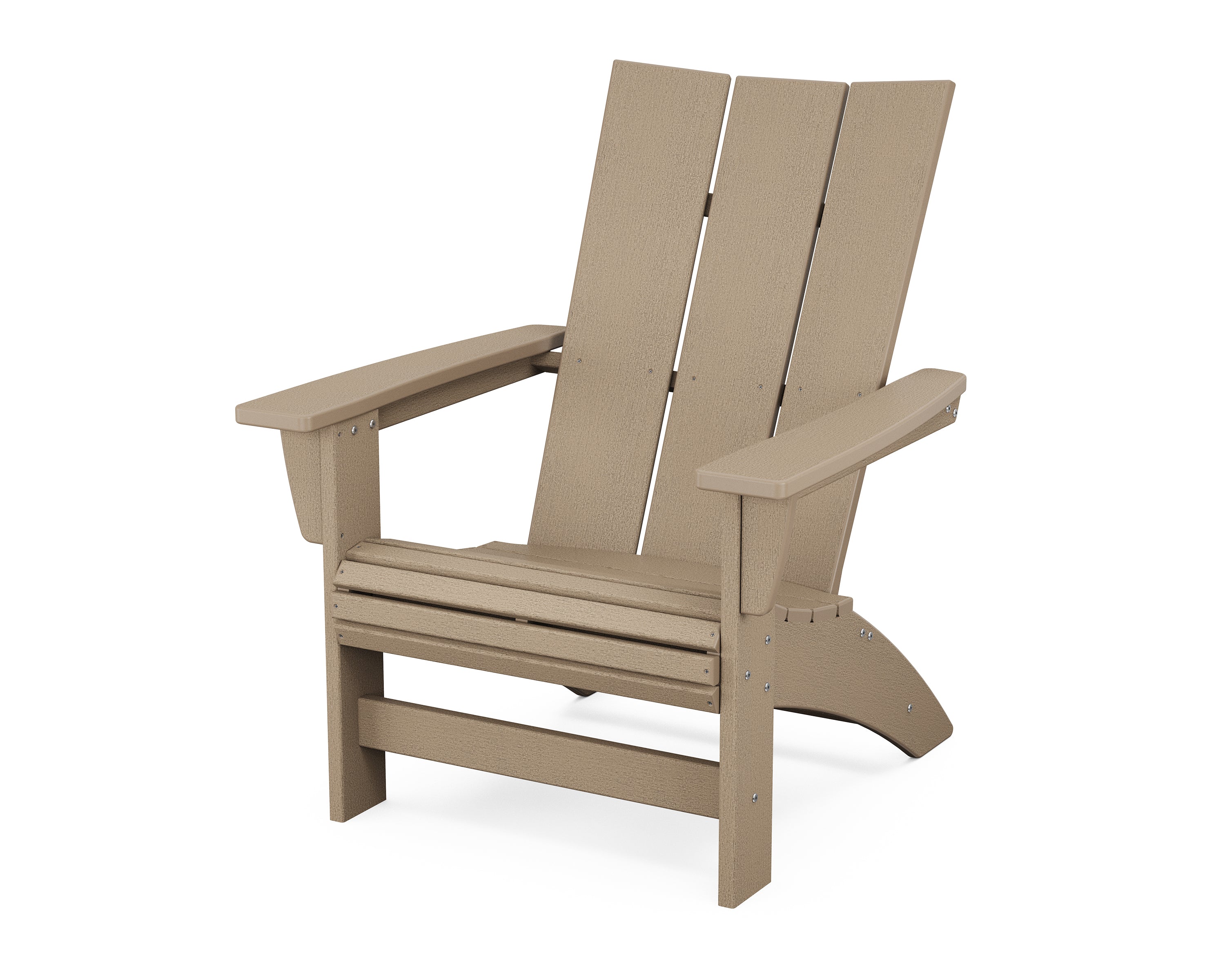 POLYWOOD Modern Grand Adirondack Chair in Vintage Sahara