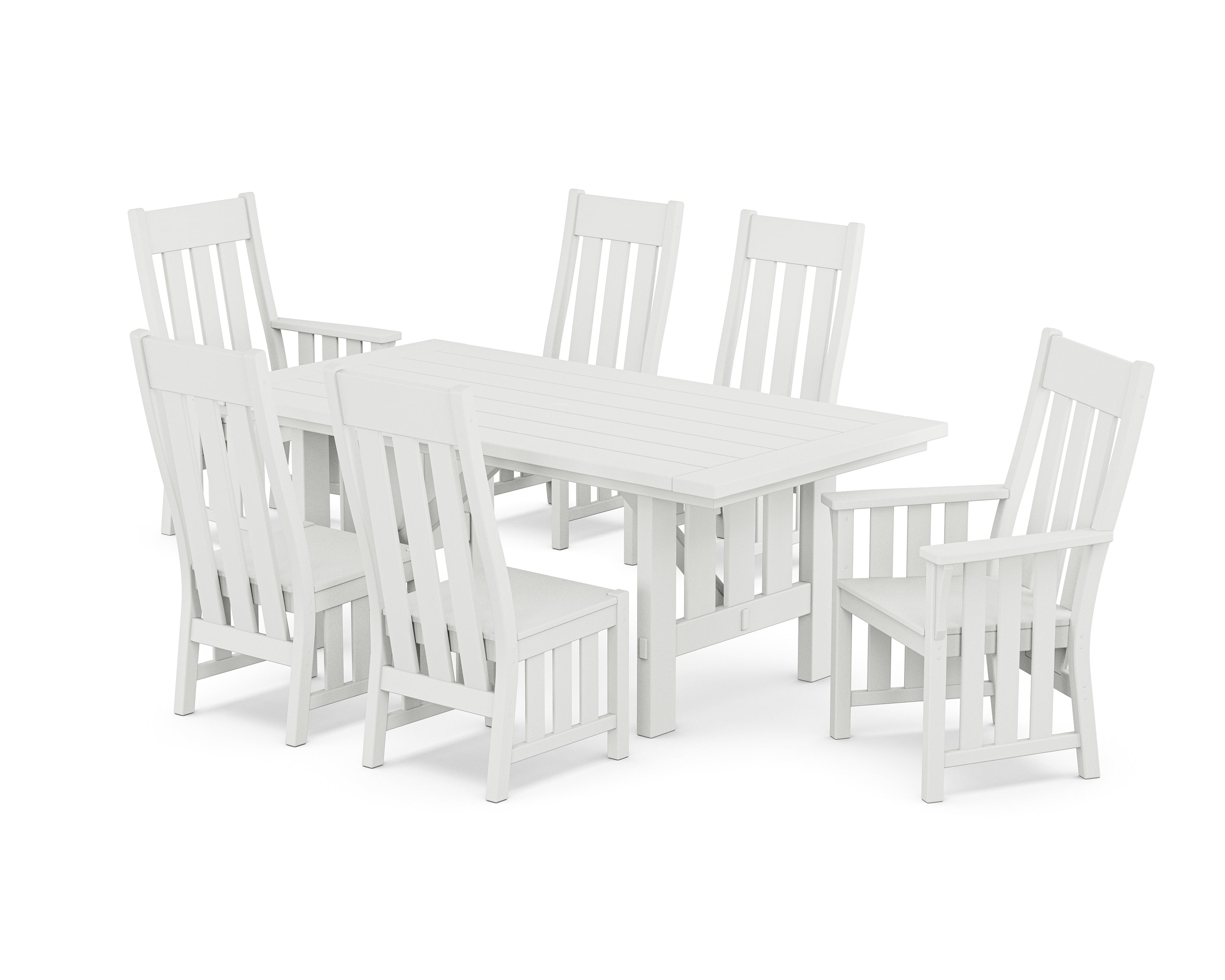 Martha Stewart by POLYWOOD Acadia 7-Piece Dining Set in White