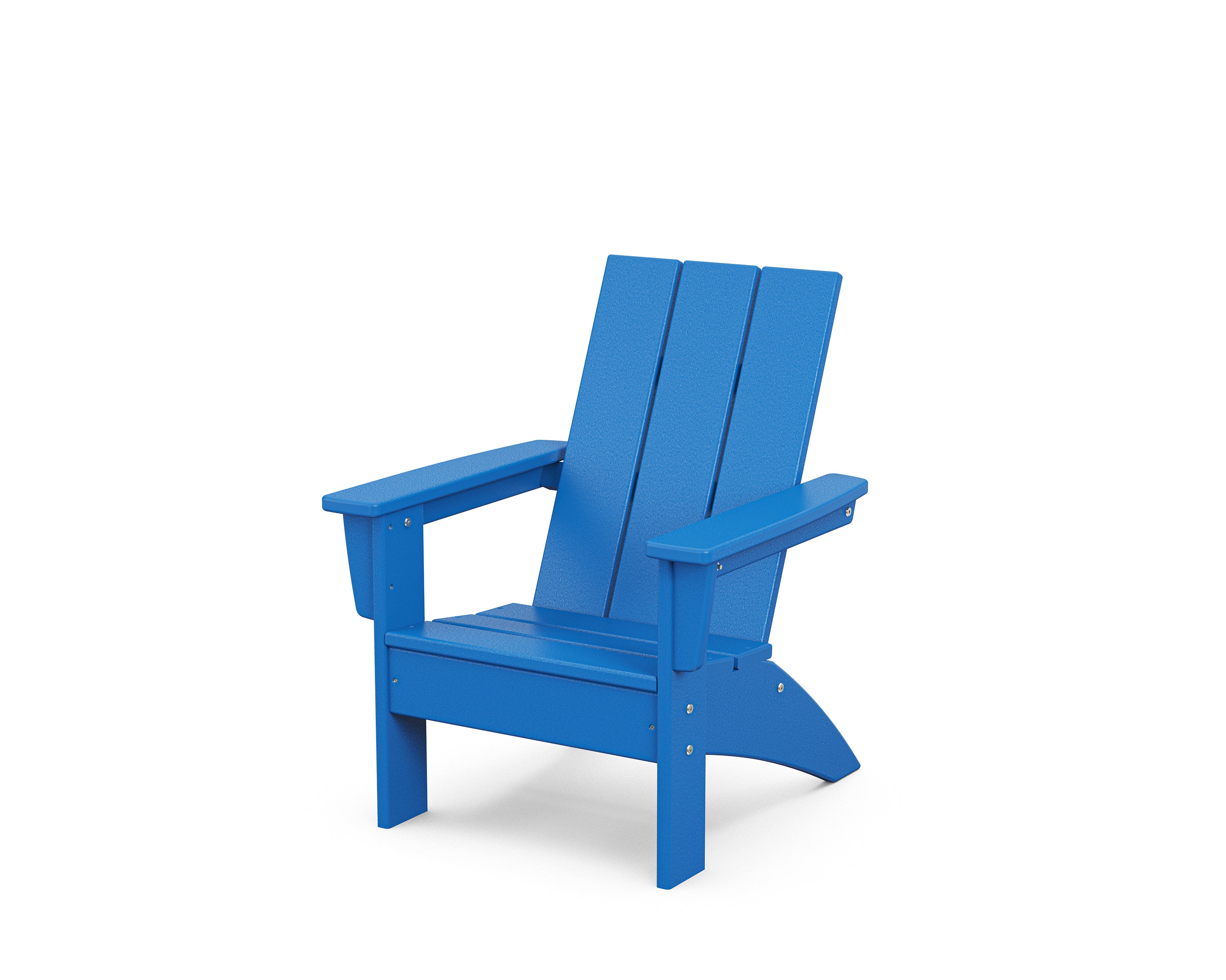 POLYWOOD Kids Modern Adirondack Chair in Pacific Blue