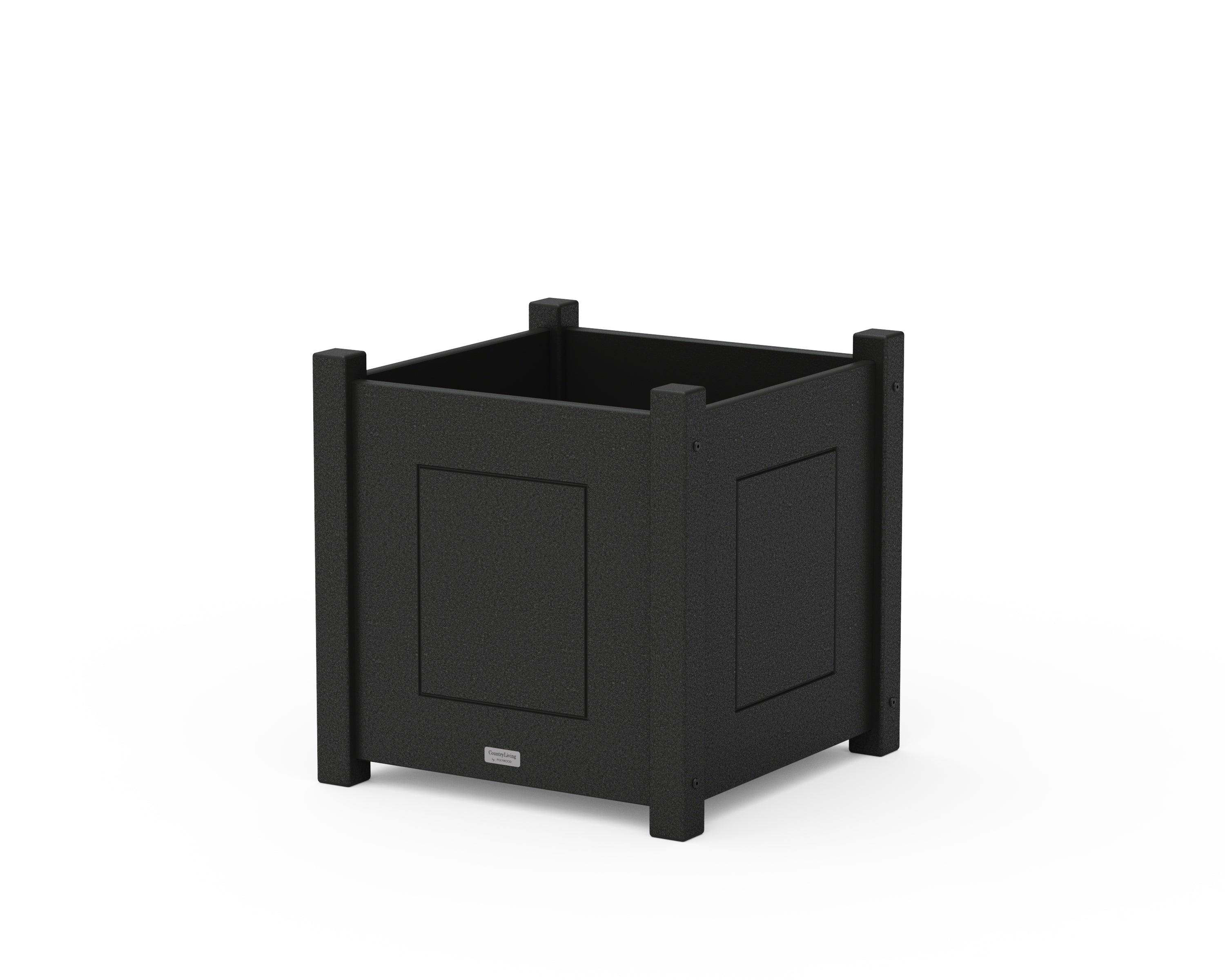 Country Living Country Living Large Square Planter Box in Black