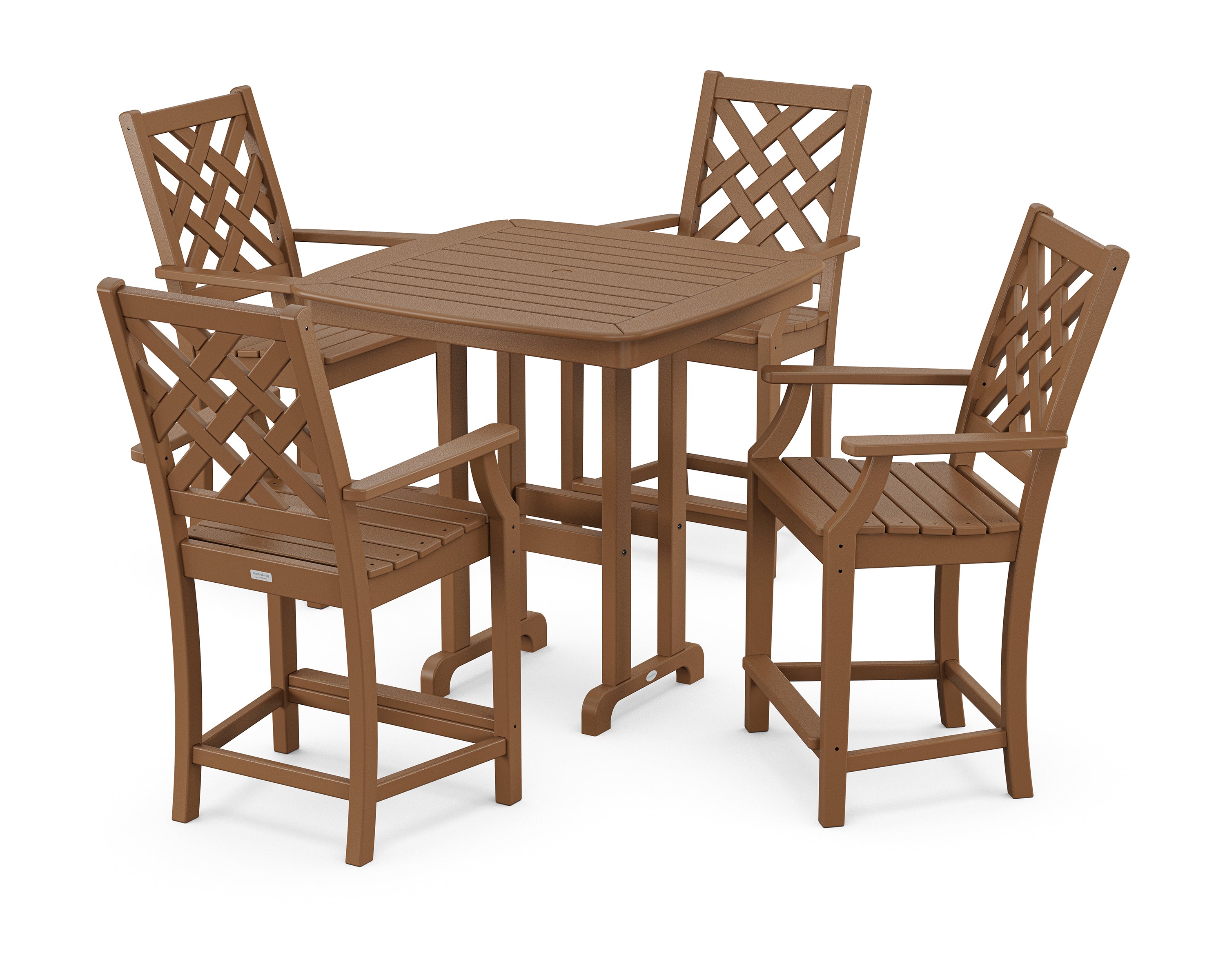 Country Living Wovendale 5-Piece Counter Set in Teak
